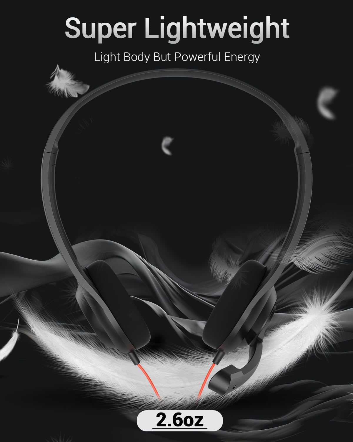 Nubwo Hw02 Usb Computer Headset With Clear Chat Microphone, Lightweight On Ear Wired Headset For Ms Teams, Skype, Webinars, Call