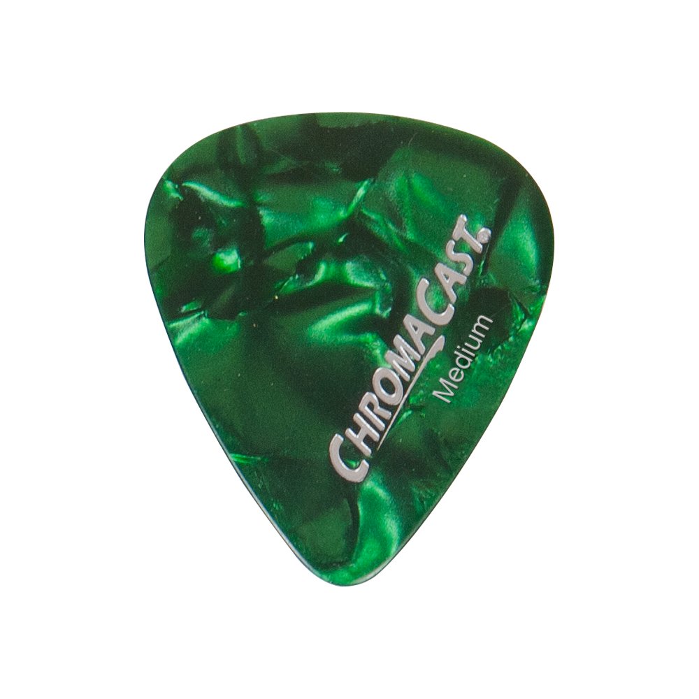 Chromacast Pearl Celluloid Guitar Pick 10 Pack, Medium Gauge (.73Mm)
