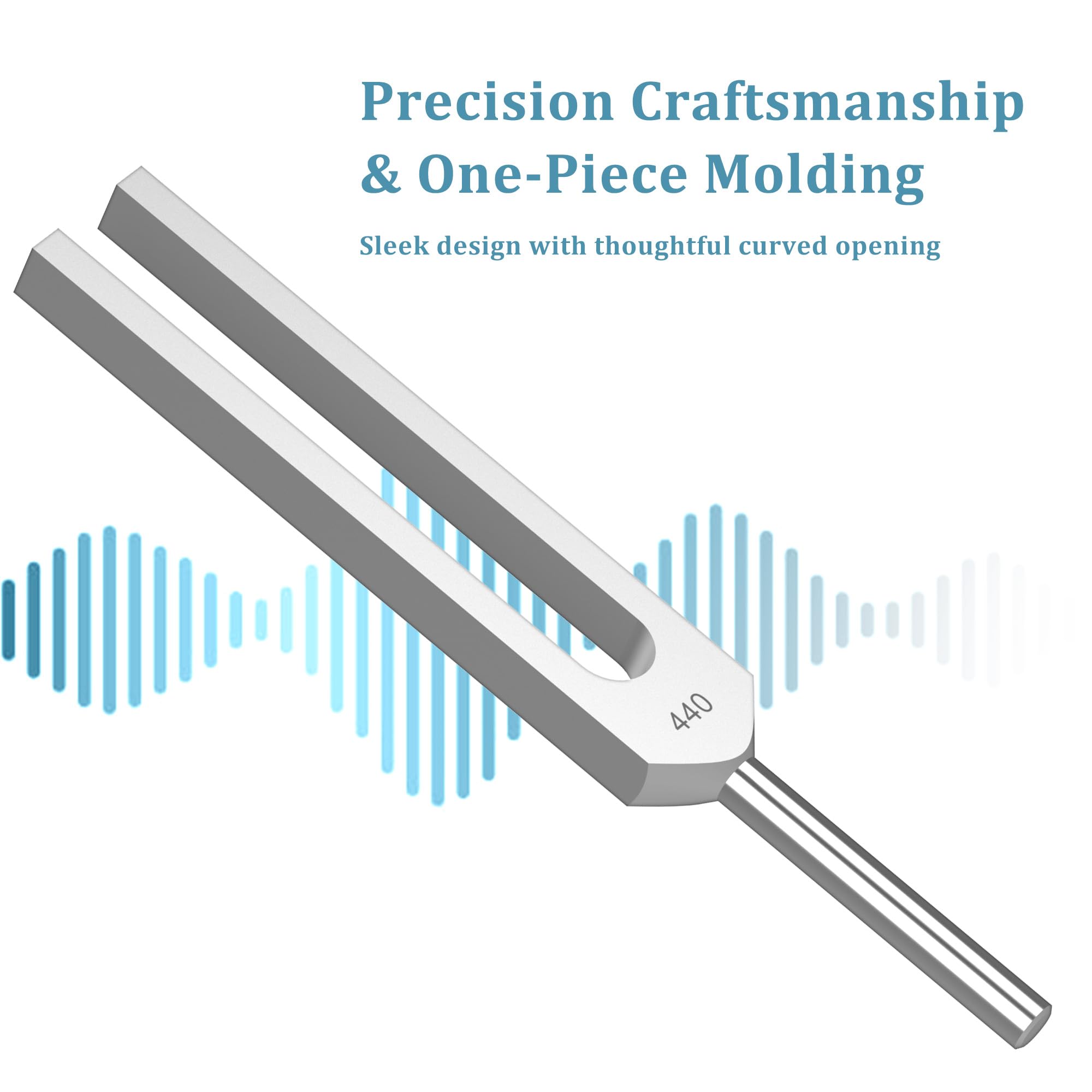 Didibirdi 440Hz, 432Hz, 417Hz 3 Pcs Aluminum Alloy Tuning Fork With Resonance Box And Wooden Hammer,Suitable For Sound Therapy,
