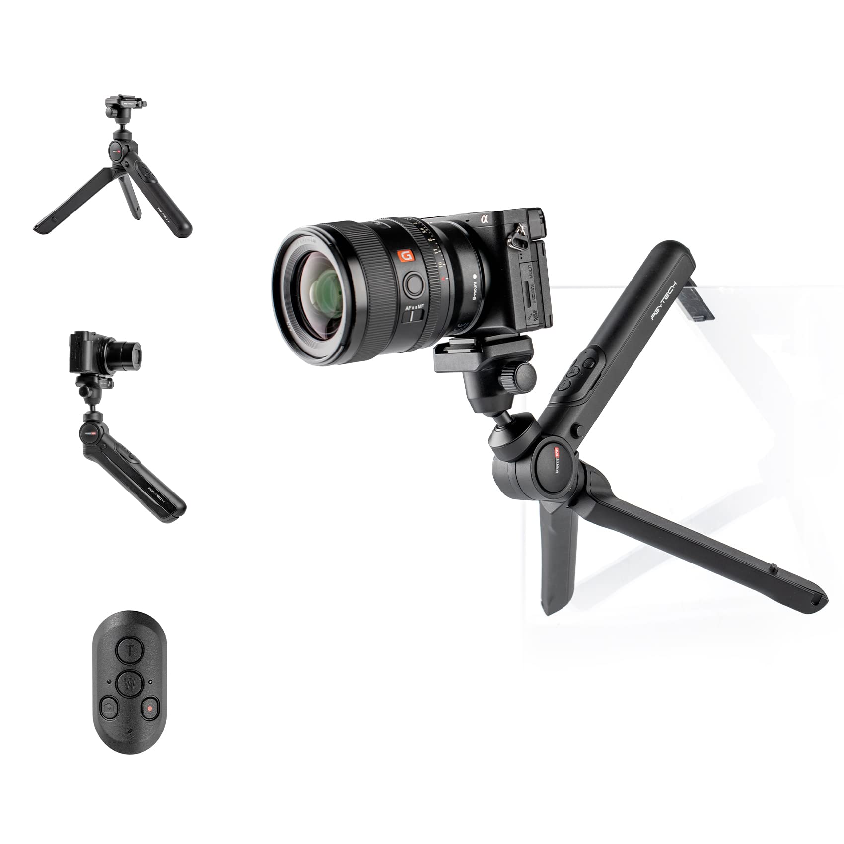 Pgytech Mantispod 2.0 Bluetooth Mini Camera Vlogging Tripod Small Travel Flexible Dslr Pocket Stand Video Vlog Desktop Shooting Selfie Mount With Remote Control