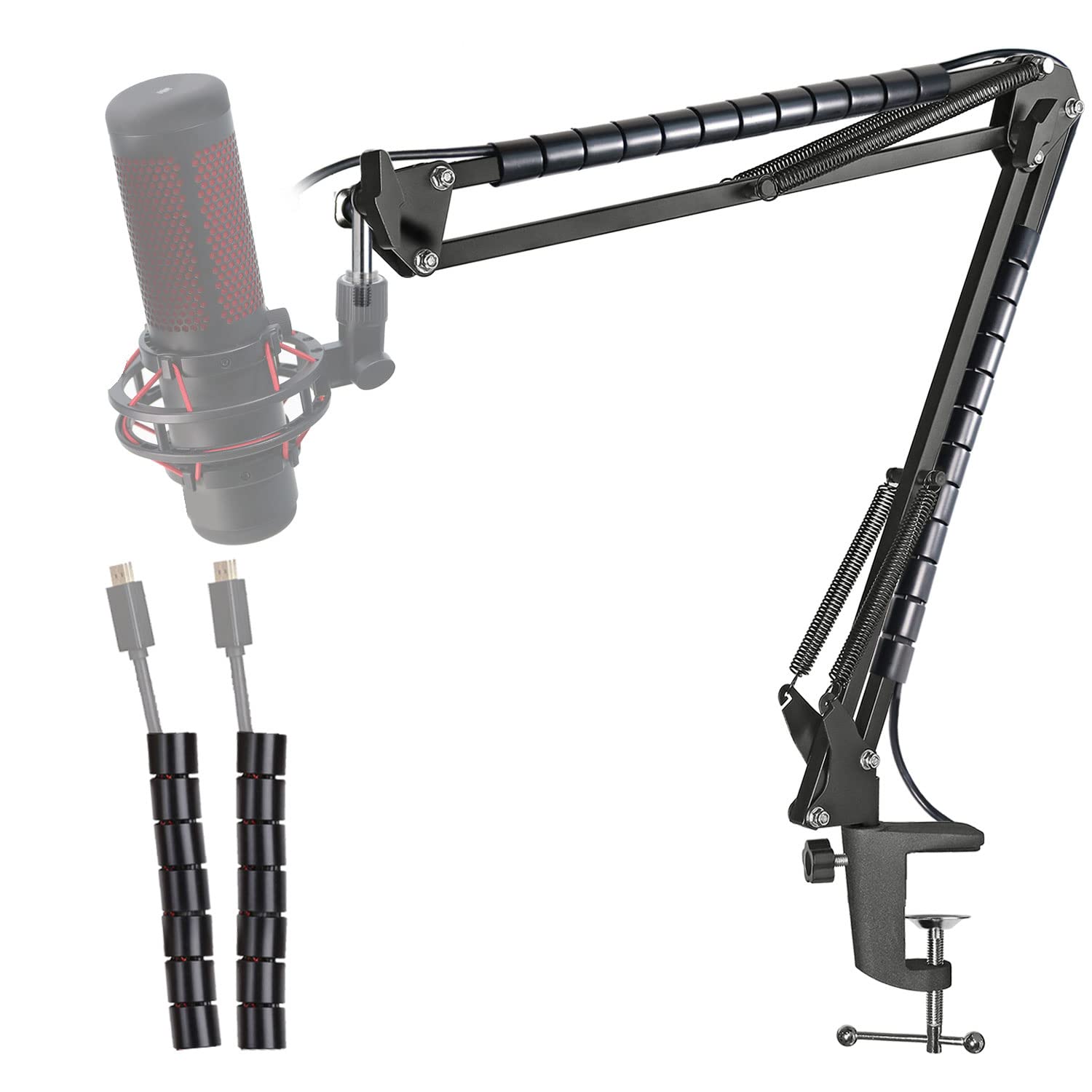 Mic Arm for HyperX QuadCast - Professional Boom Arm Compatible with HyperX QuadCast S and QuadCast Microphone, Adjustable Scisso
