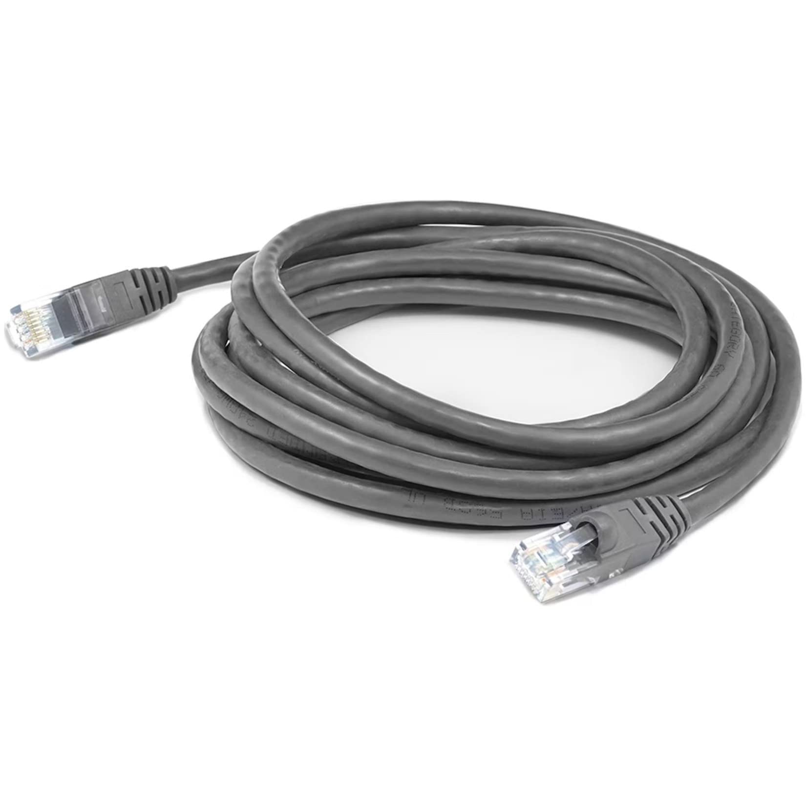 Addon 3Ft Gray Cat 6 Pvc Ethernet Cable Snagless Bubble Boot Rj-45 M/M Cat6