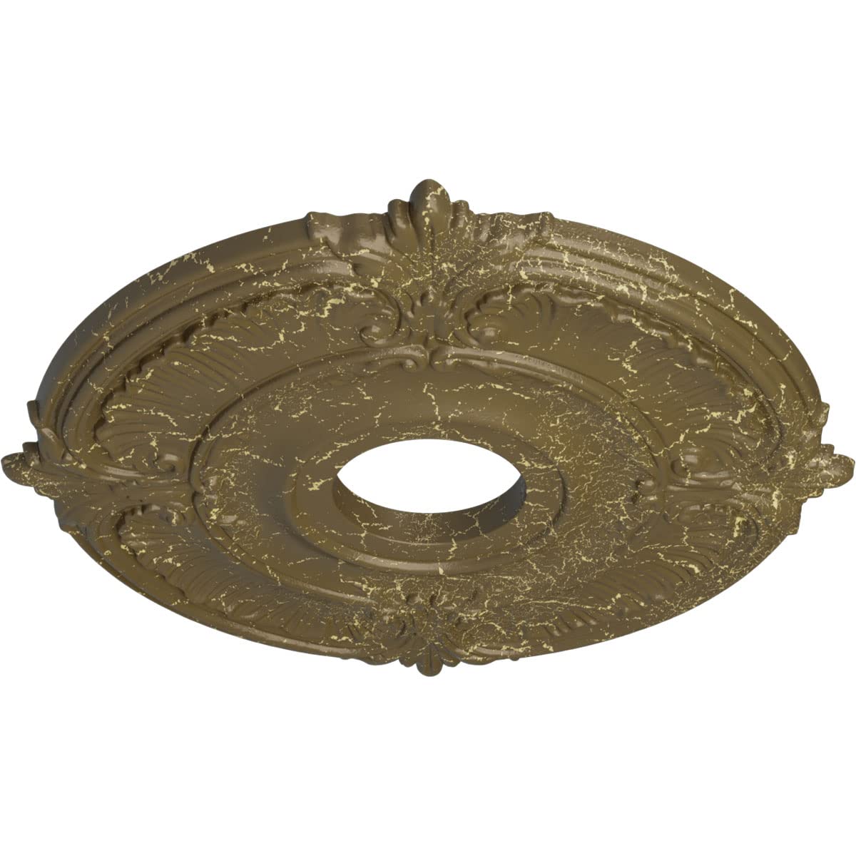 Ekena Millwork Cm18Atmmc Attica Ceiling Medallion, 18''Od X 4''Id X 5/8''P (Fits Canopies Up To 5''), Hand Painted Mississippi M