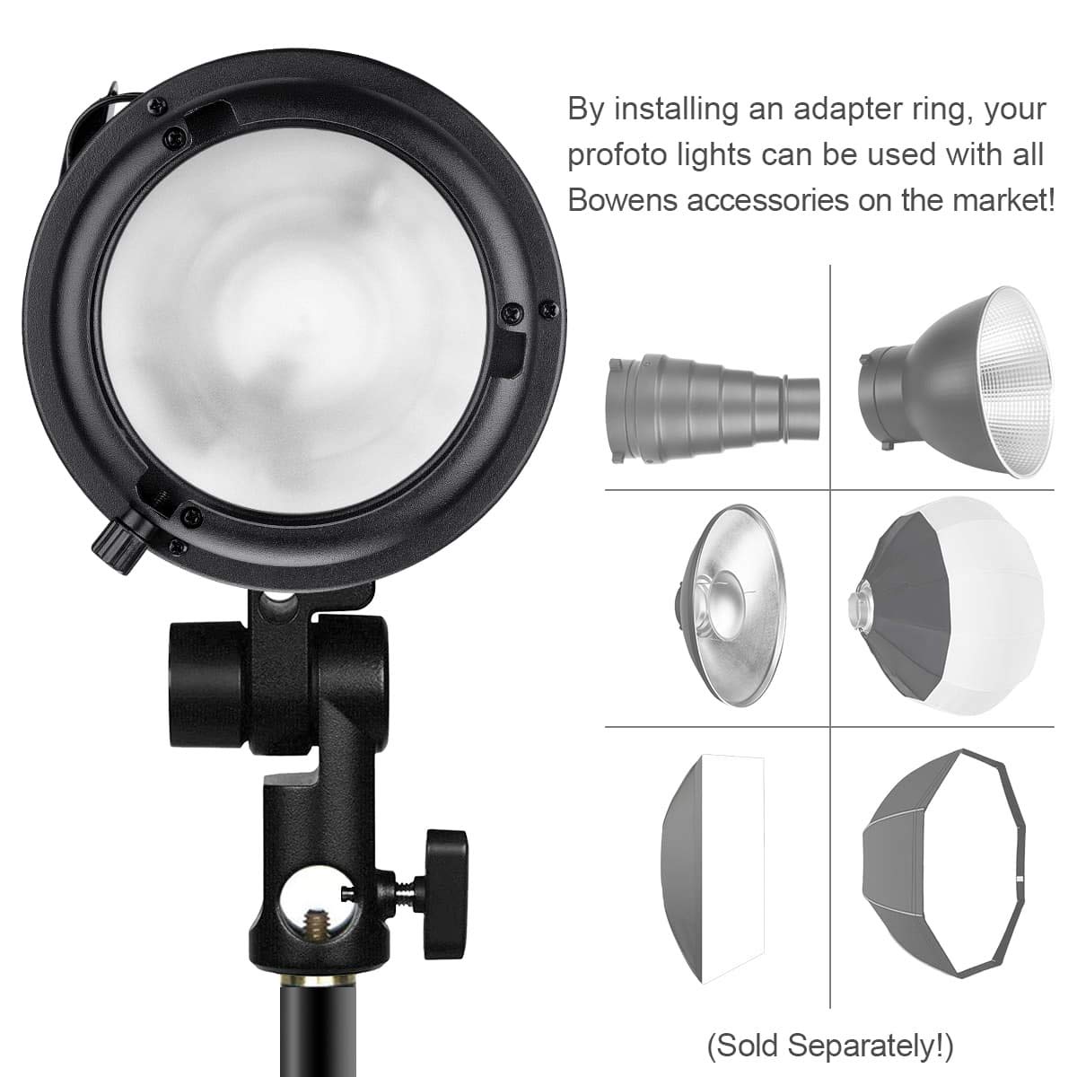 Fomito Photo Studio Profoto Speedring To Bowens Mount Converter Monolight Interchangeable Adapter Ring