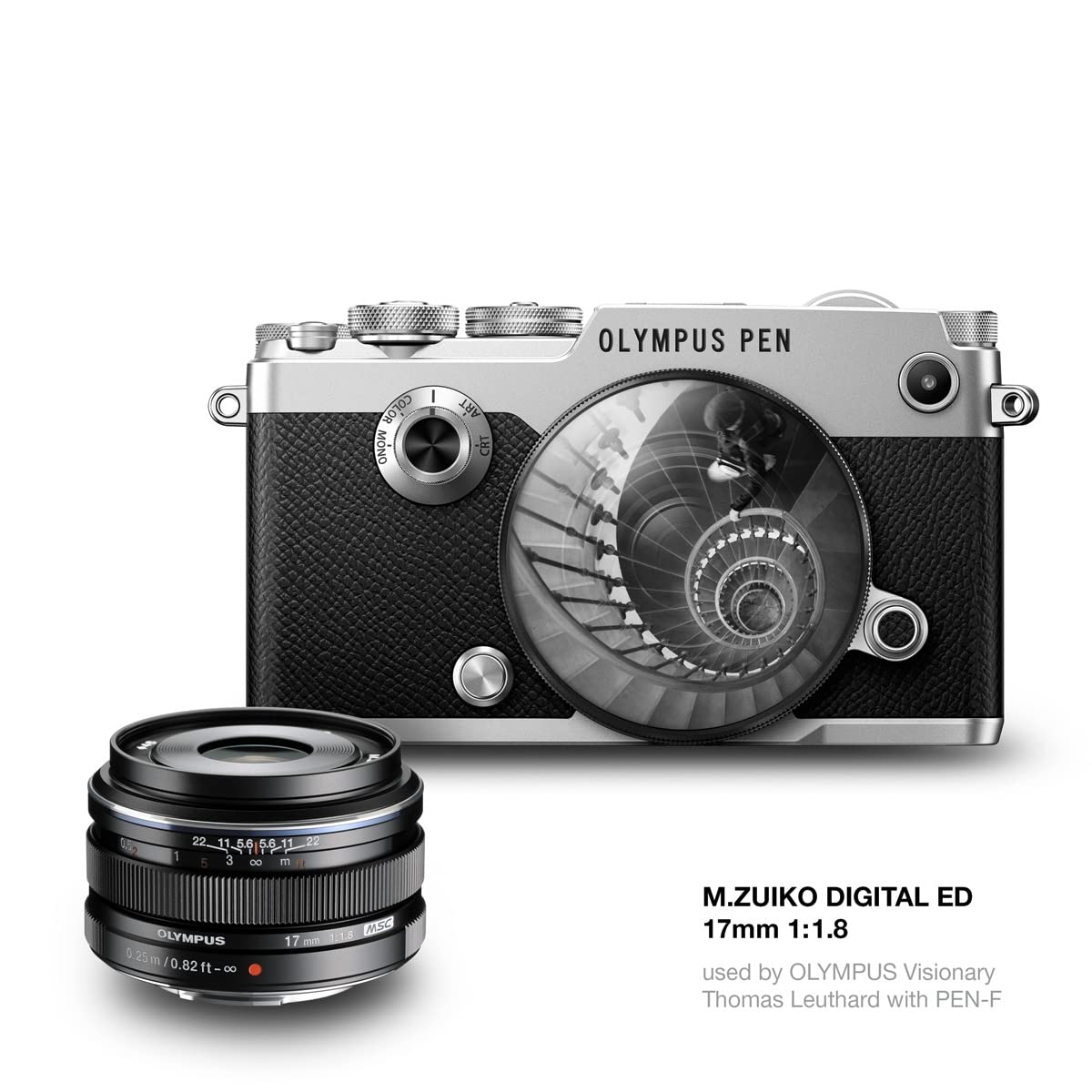 Om System Olympus M.Zuiko Digital 17Mm F1.8 Black For Micro Four Thirds System Camera, Compact Design, Beautiful Bokeh, Bright