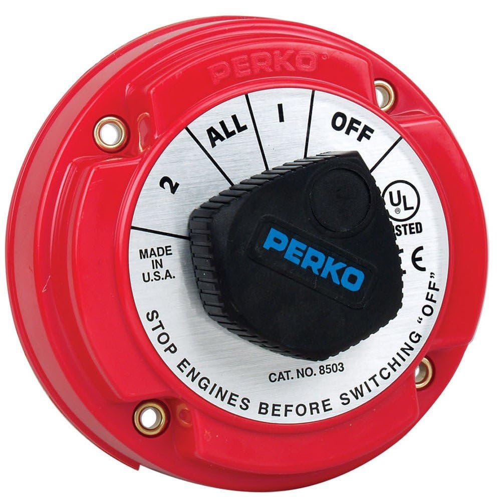 Perko 8503Dp Medium Duty Battery Selector Switch W/Alternator Field Disconnect W/O Key Lock,WBEEAB001TXMBRC