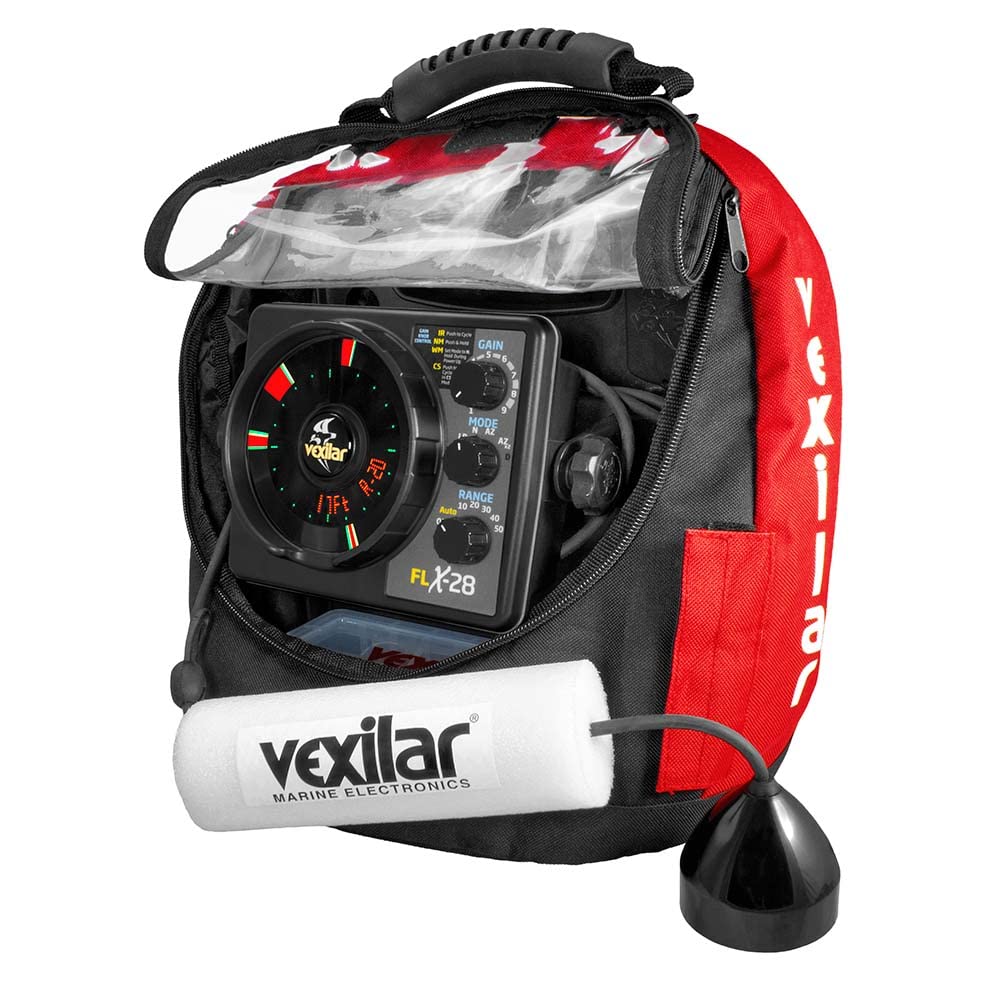 Vexilar PPLI28PV FLX-28 Pro Pack II w/Pro View Ice-Ducer and soft pack
