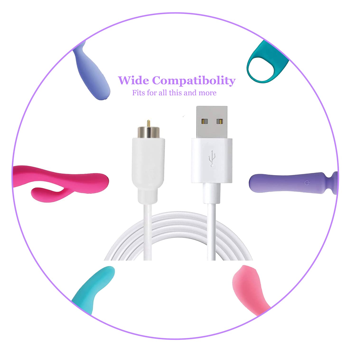 Coolvis Magnetic Charging Cables,Usb Charger,Replacement Charging Cables,Dc Power Cable,Plug Charging Cord,2 Pack