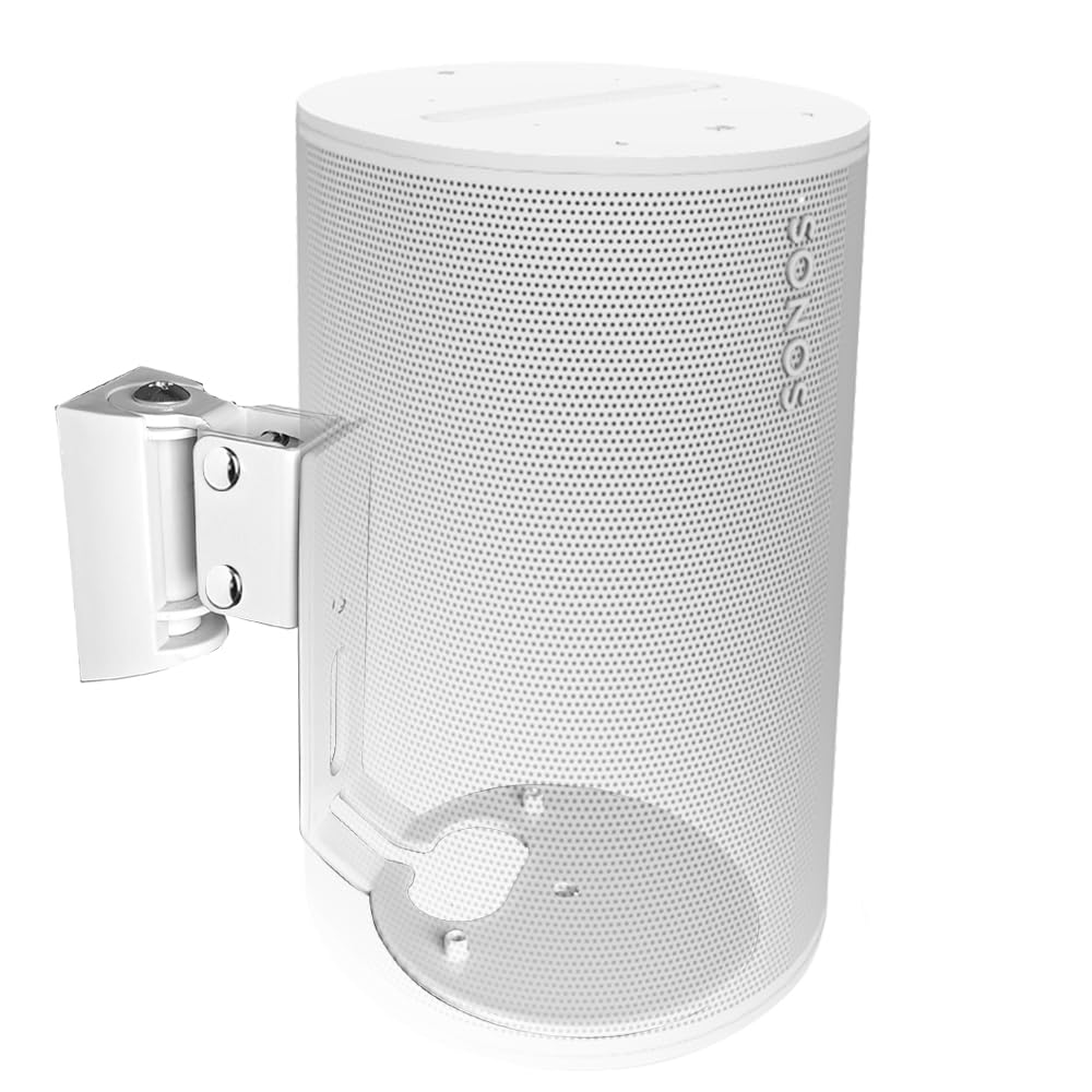 Emaquin Wall Mount Bracket For Sonos Era 100 Speaker (Swivel And Tilt,Sturdy Metal,Enduring Paint Finish,Easy To Intall,Compatib