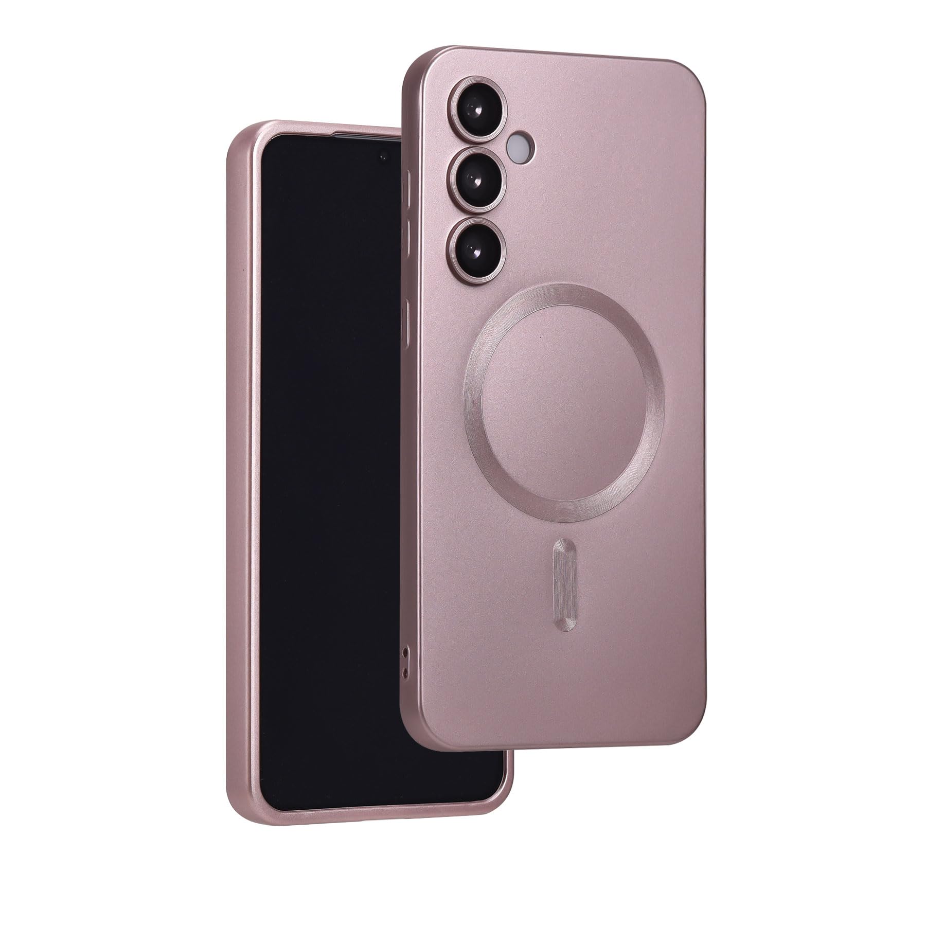 Yetagso Magnetic For Samsung Galaxy S23 Fe Case,Soft Silicone Samsung S23 Fe Phone Case With Camera Protection,Slim Fit Anti Scr