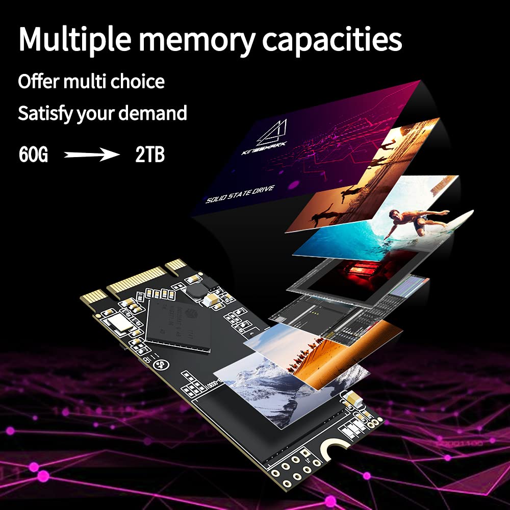 Kingshark M.2 2242 Ssd 250Gb Ngff Internal Solid State Drive High Performance Hard Drive For Desktop Laptop Sata Iii 6Gb/S Includes Ssd (250Gb, M.2 2242)