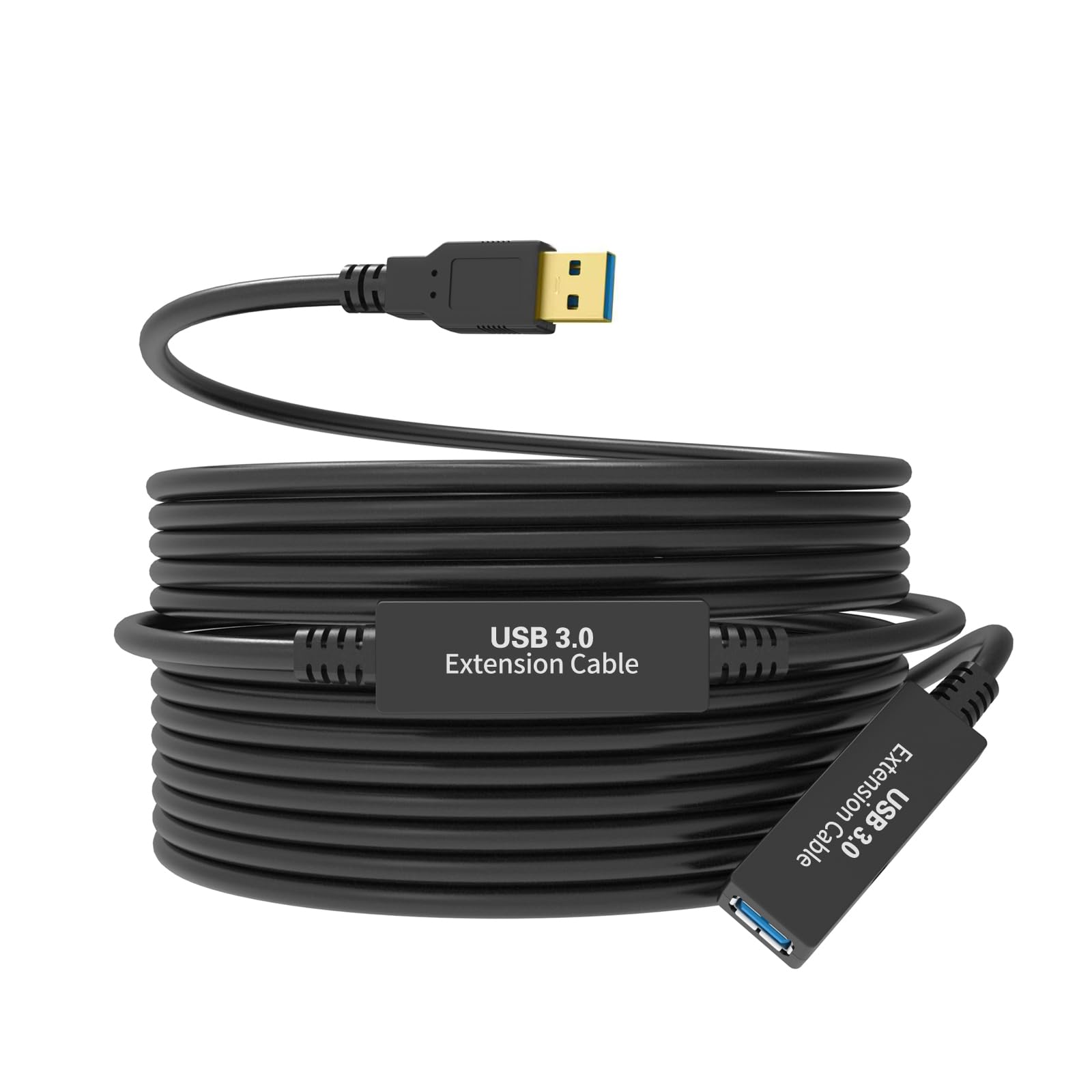32Feet Usb 3.0 Extension Cable,Type A Male A Female Extender Cord, With 2 Expansion Chipset Signal Boosters, Compatible With Oculus Quest 2 Vr, Xbox, Ps4,Webcam,Printer, Hard Drive,Usb Hub Etc.