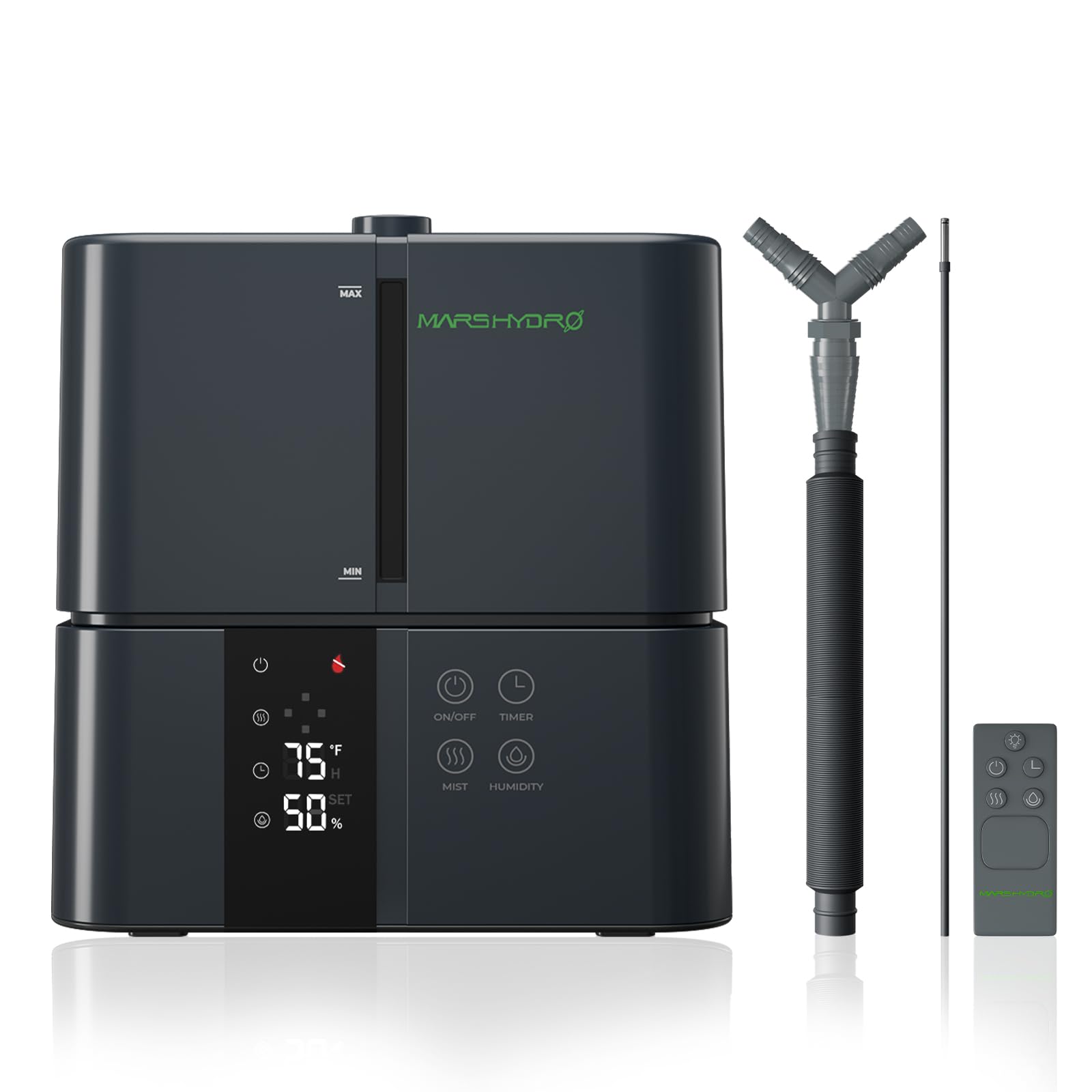 MARS HYDRO Plant Humidifier 5L,with Adjustable Humidity,Timer Function,Ultrasonic Precise and Silent Operation,No-Leak Seal for 