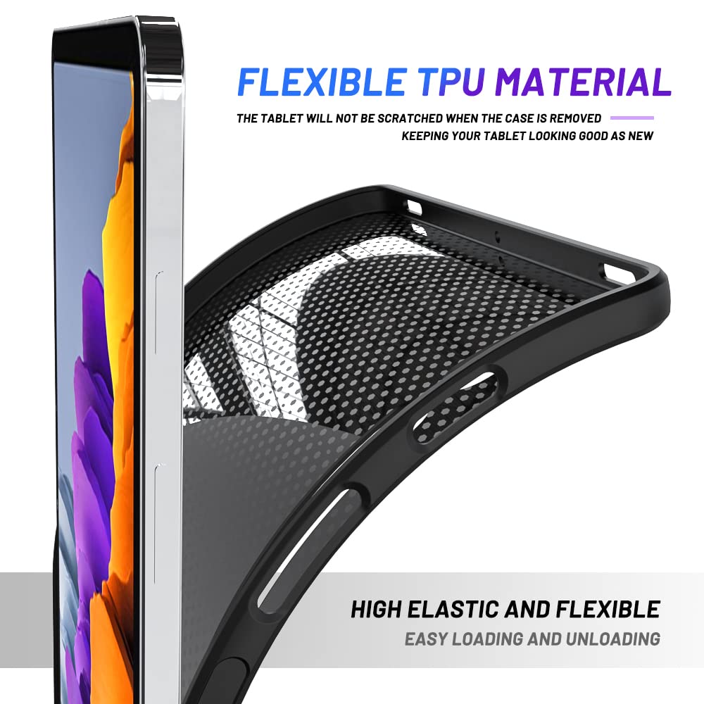 Wogroo Case For Samsung Galaxy Tab S8/S7 11 Inch, Thin And Soft Protective Cover, Black