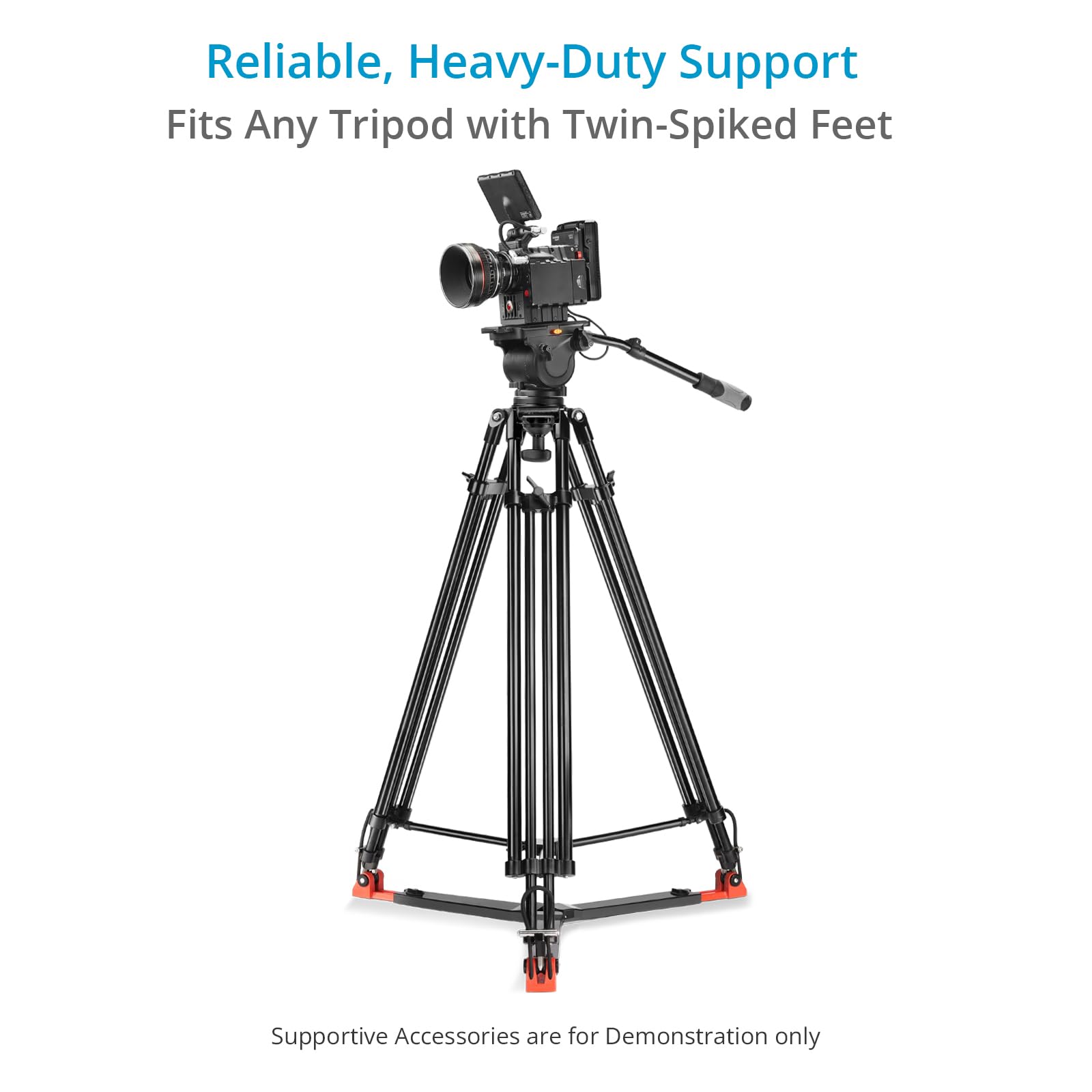 Proaim Heavy-Duty Ground Spreader V1 For Twin Spiked Feet Camera Tripods. 13.8 To 22.8 Adjustable Radius. Payload Up To 90Kg/209