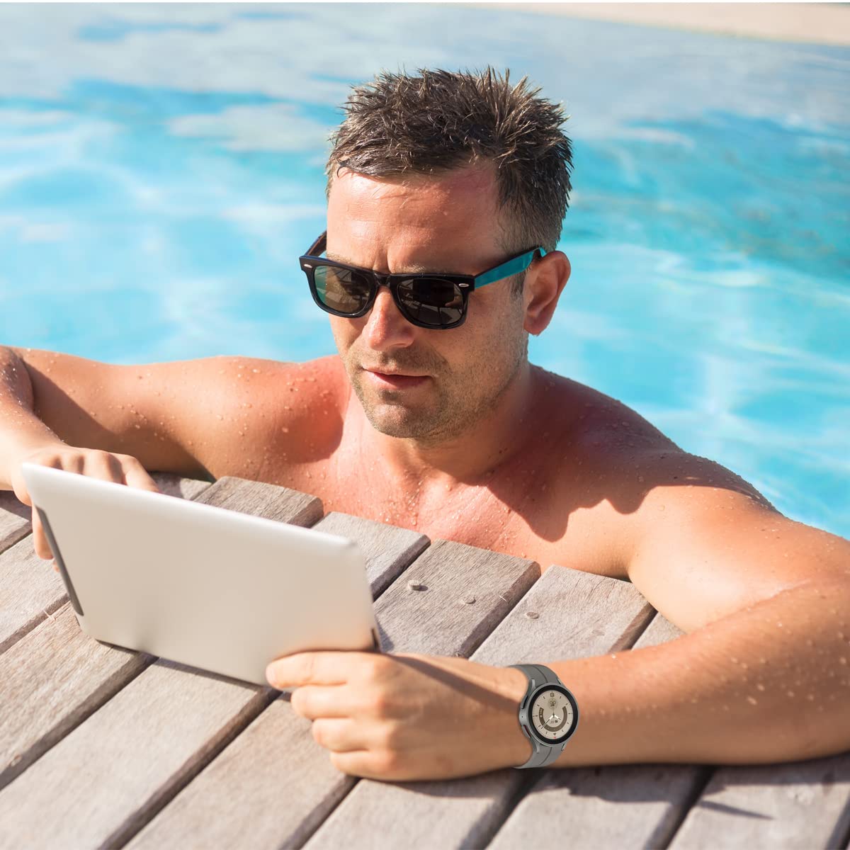 Galaxy Watch 5 Pro Bands 45Mm/Galaxy Watch 5 Bands 44Mm 40Mm, No Gap Silicone Sport Bands Compatible With Samsung Galaxy Watch 5