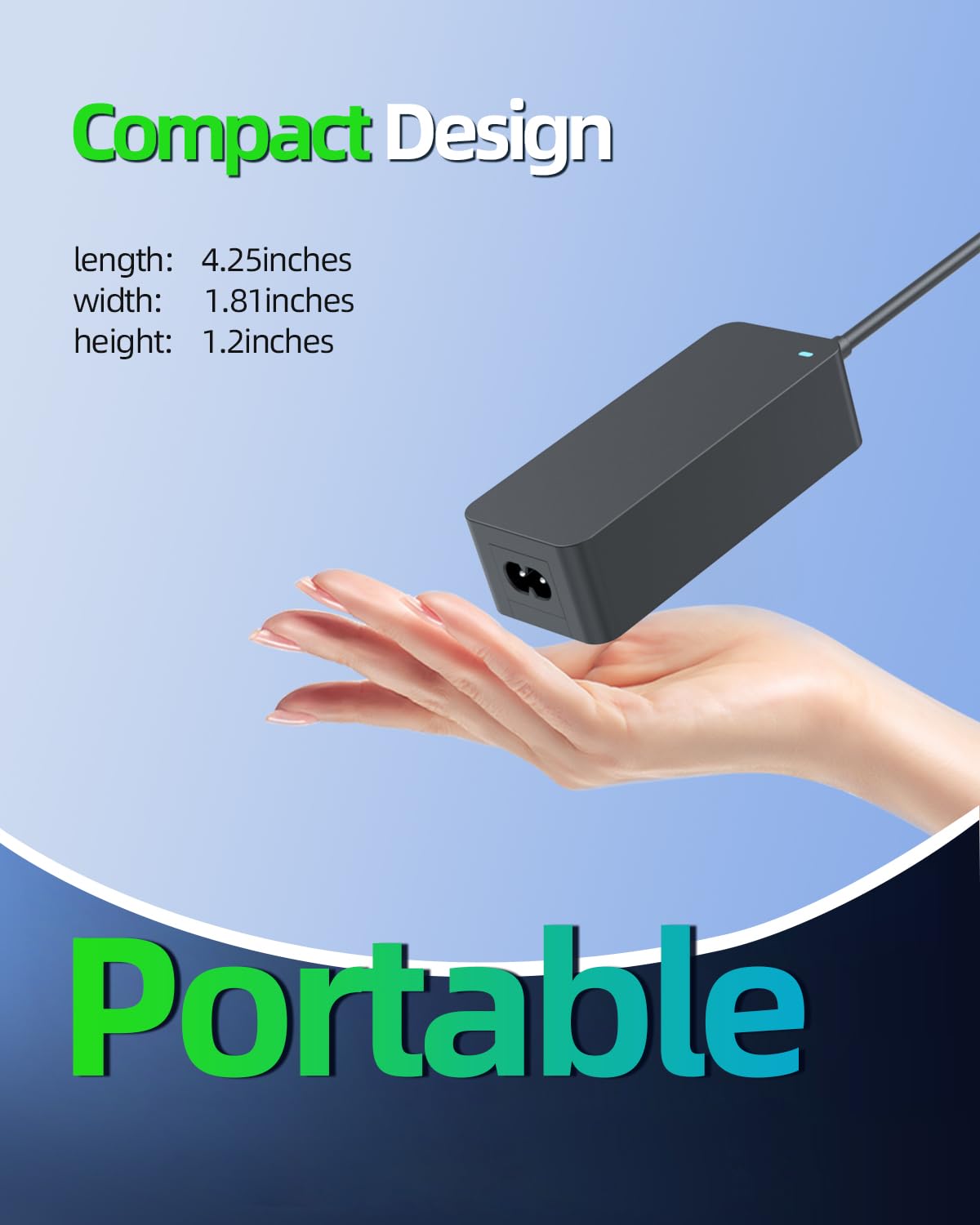 65W Ac Charger Fit For Dell Latitude 5510 5410 5310 5310 2 In 1 P80F002 P97G002 P97G001 P96G003 P98G007 Laptop Power Adapter Supply Cord (Safety Certified By Ul)