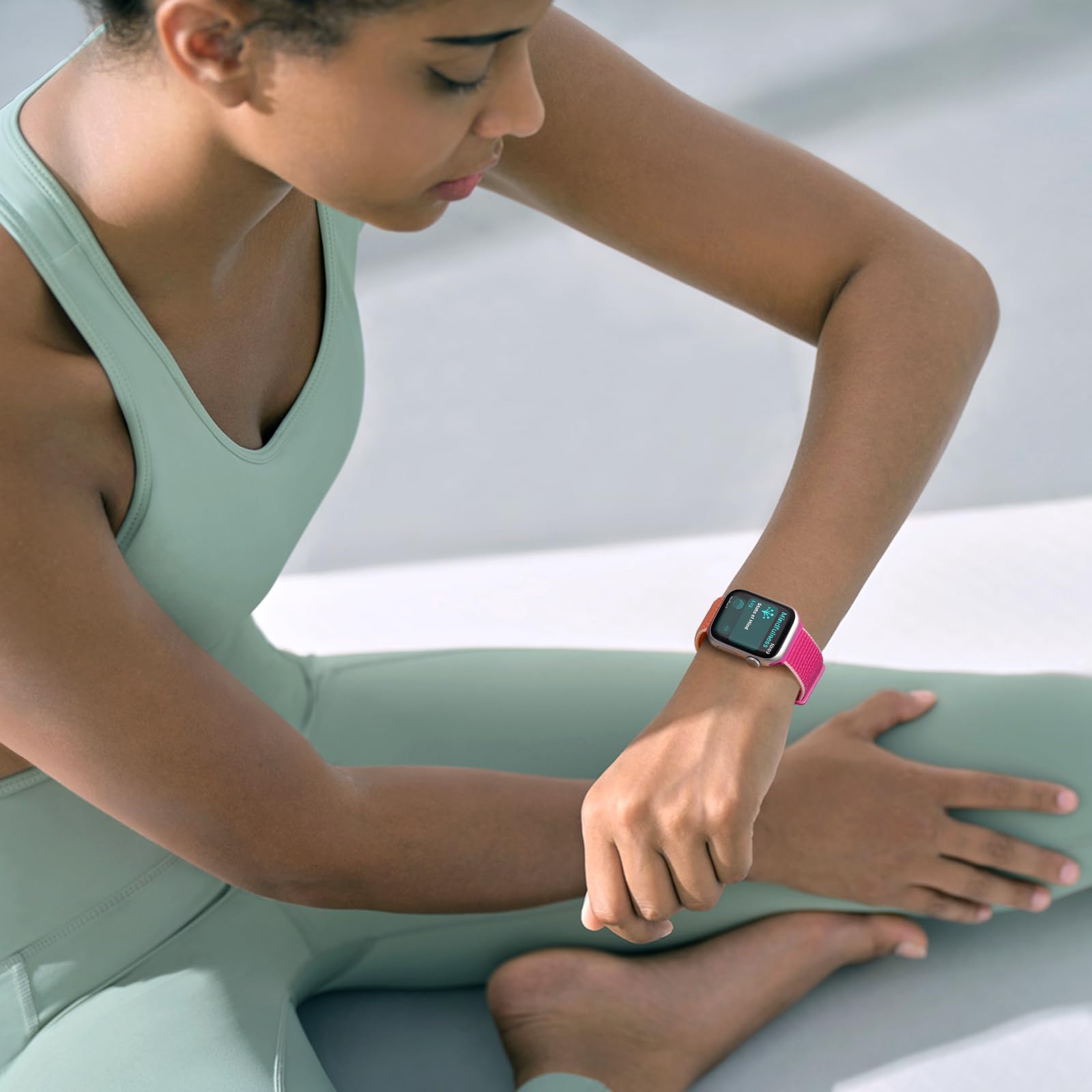 Dgege Nylon Band Compatible With Apple Watch Band 38Mm 40Mm 41Mm 42Mm 44Mm 46Mm 45Mm 49Mm For Men Women Stretch Adjustable Braid