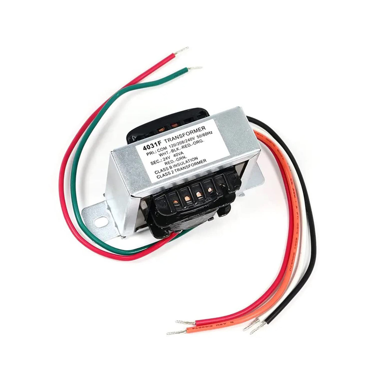 4031F Transformer, Primary 120/208/240V Furnace Transformer, Secondary 24V Transformer Class B Insulation 50/60Hz, 24V Replaceme