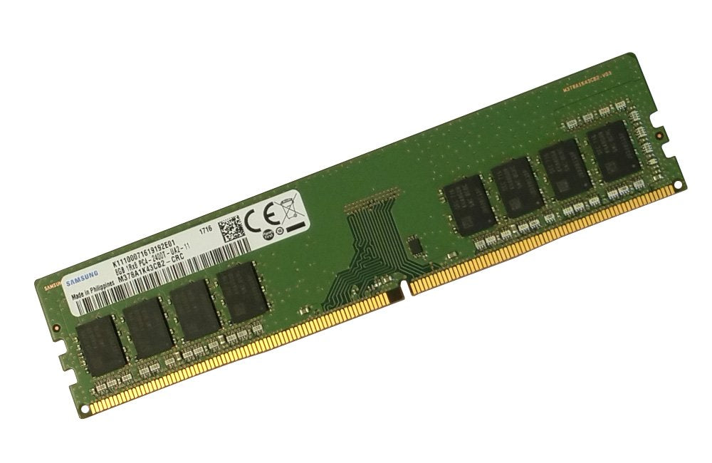 SAMSUNG 8GB DDR4 PC4-19200, 2400MHZ, 288 PIN DIMM, 1.2V, CL 15 desktop RAM MEMORY MODULE M378A1K43CB2-CRC