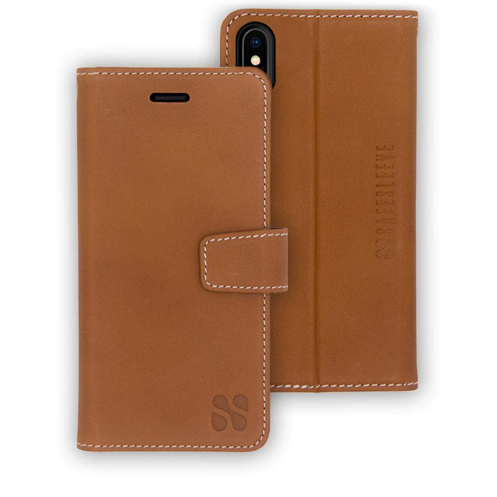 Safesleeve Emf Protection Anti Radiation Iphone Case: Iphone X And Iphone Xs Rfid Card Holder Blocking Wallet, Adjustable Stand