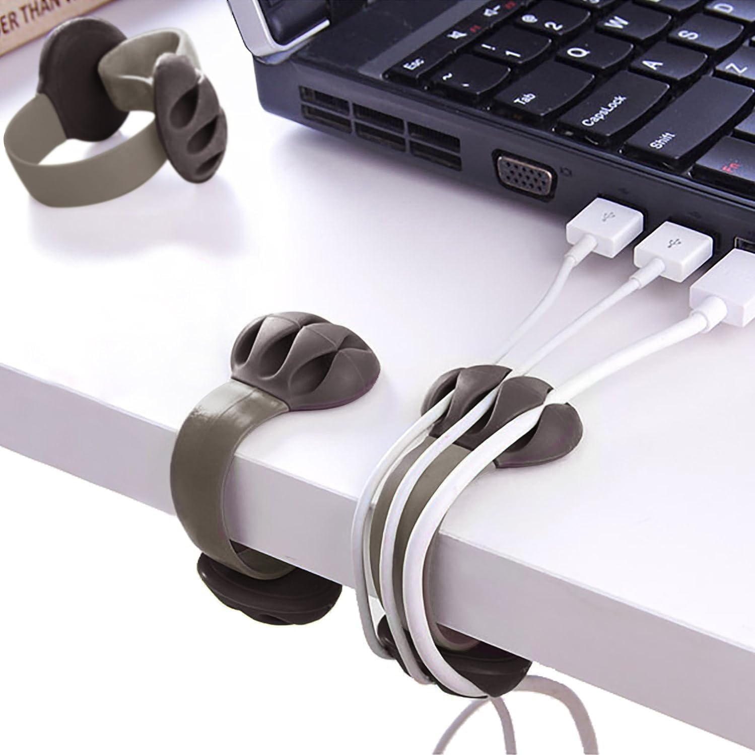 Cable Holder   Cord Organizer   Cable Management Clips   Wire Holder System  3 Packs Multipurpose Cable Clips For Phone Chargers