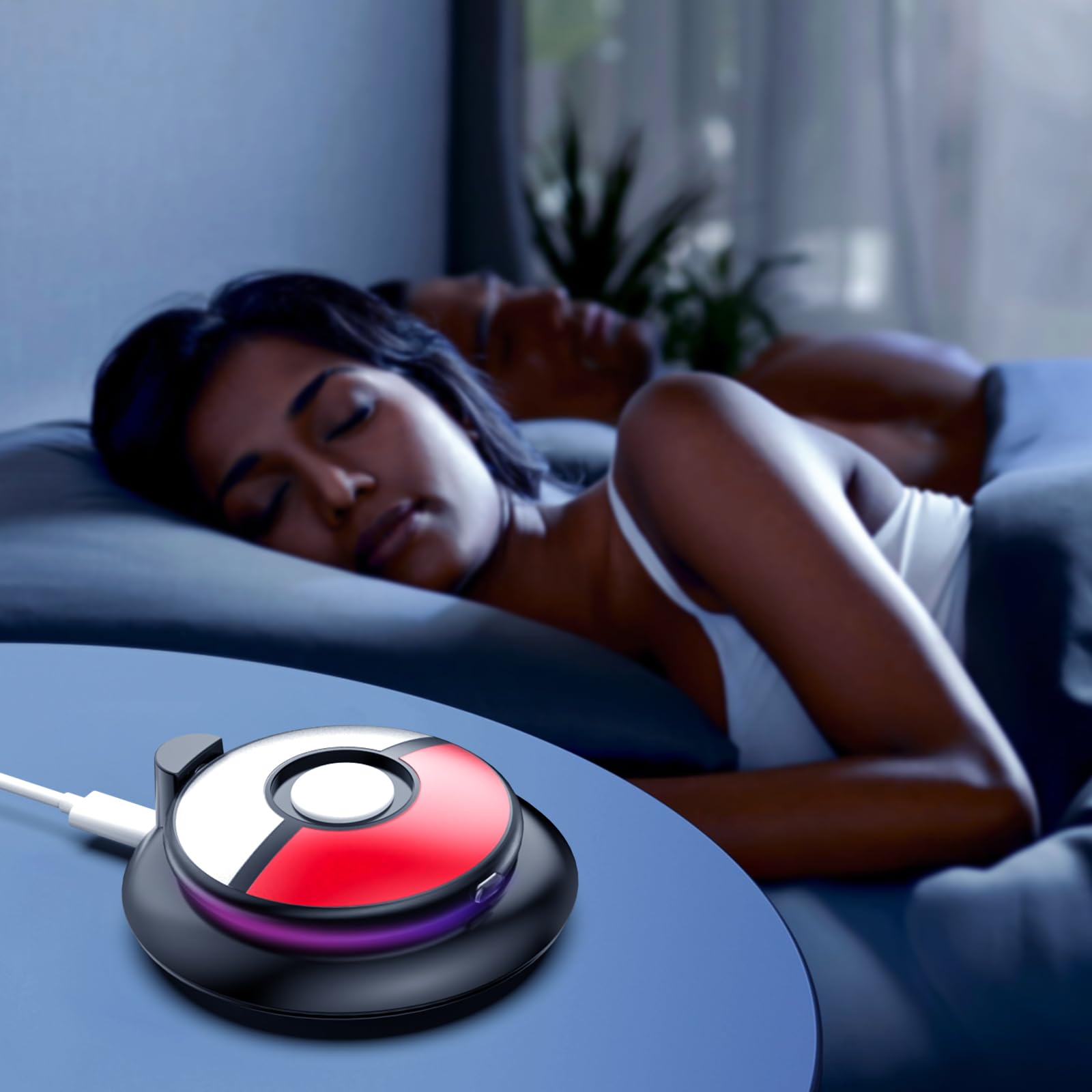 Kunsluck Charging Station For Pokemon Go Plus + 2023, Rgb Charging Dock With Protective Case For Pokemon Go Plus +