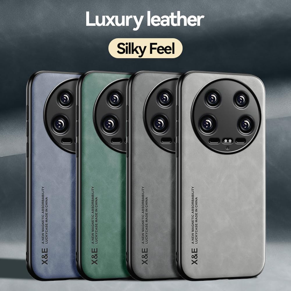 Kepuch Silklike Case For Xiaomi 14 Ultra   Cover Bumper Built In Metal Plate For Xiaomi 14 Ultra   Black