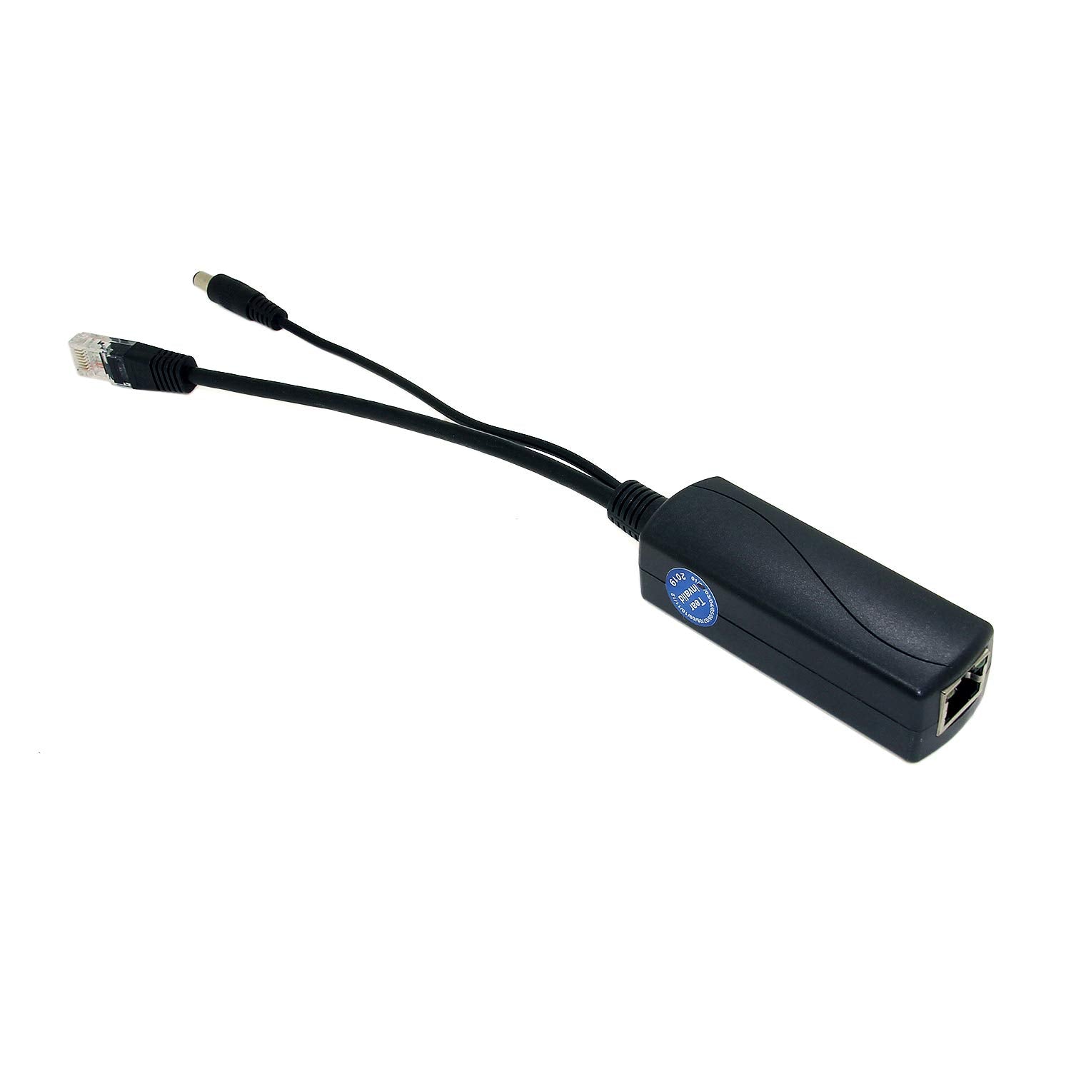 Active Poe Splitter 12V 1A Output With Ieee 802.3Af Standard Compliant 10,100Mbps Power Over Ethernet Splitter Adapter For Security Ip Camera Cctv Surveillance Device 5.5X2.1Mm (Ps5712P Black)