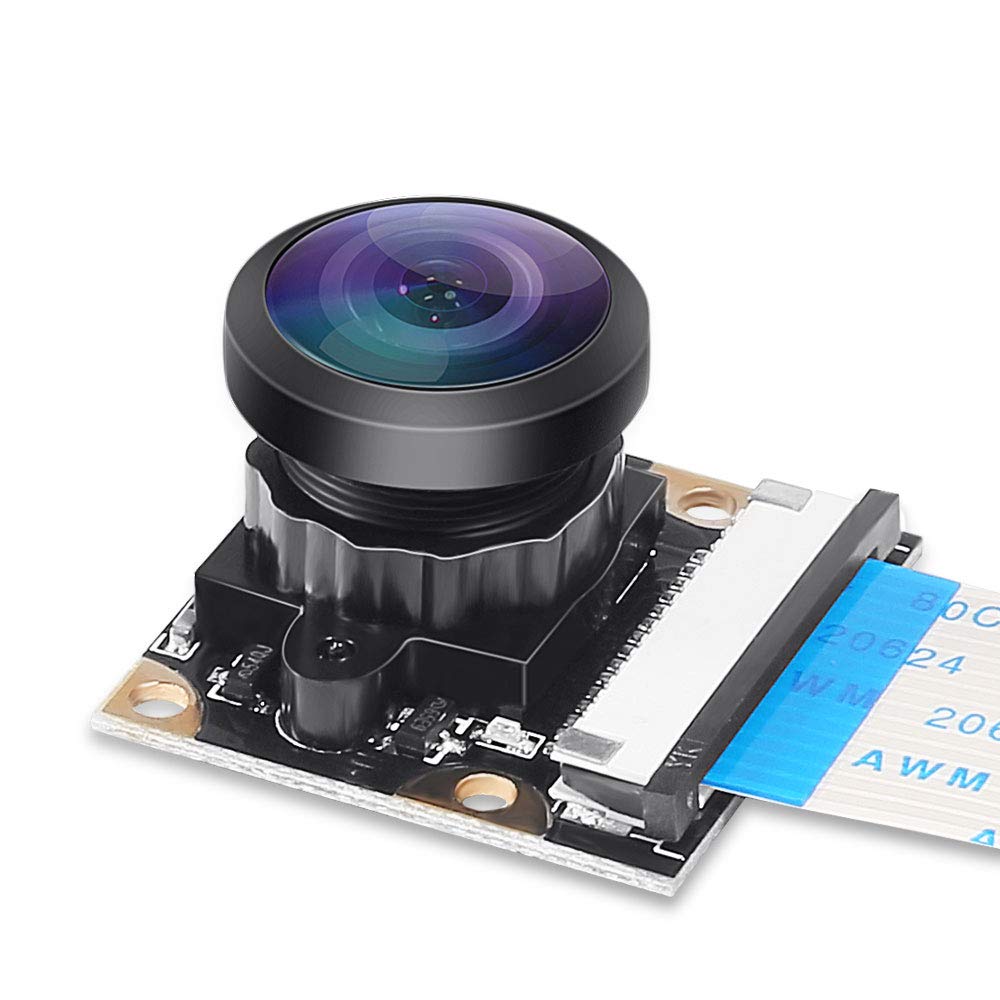 Dorhea For Raspberry Pi 4 B Camera Webcam 222 Fov Fisheye Wide Angle Camera Night Vision 5 Megapixel 1080P Ov5647 Camera Video M