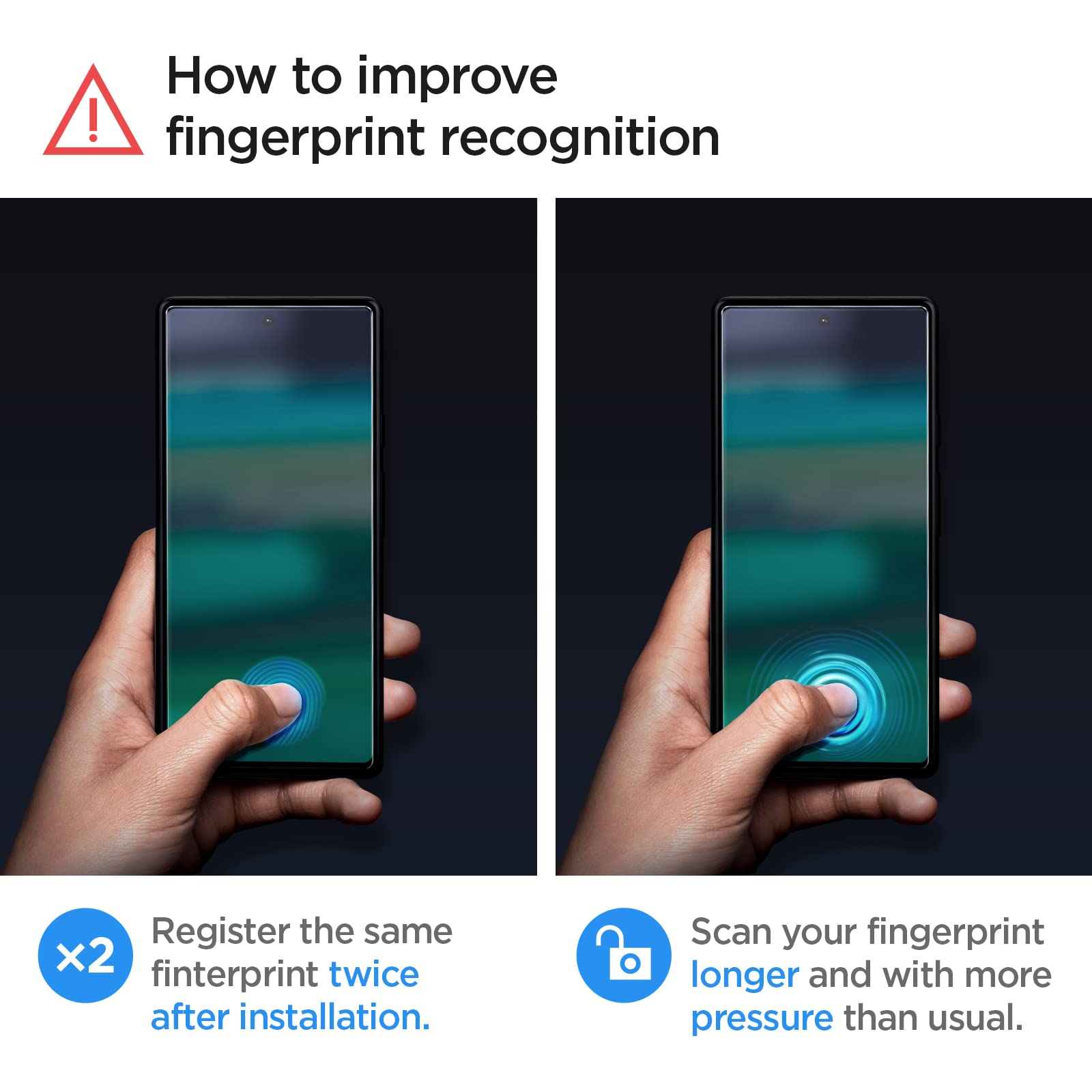 Spigen Tempered Glass Screen Protector Glastr Alignmaster] Designed For Pixel 6A (2022)   2 Pack