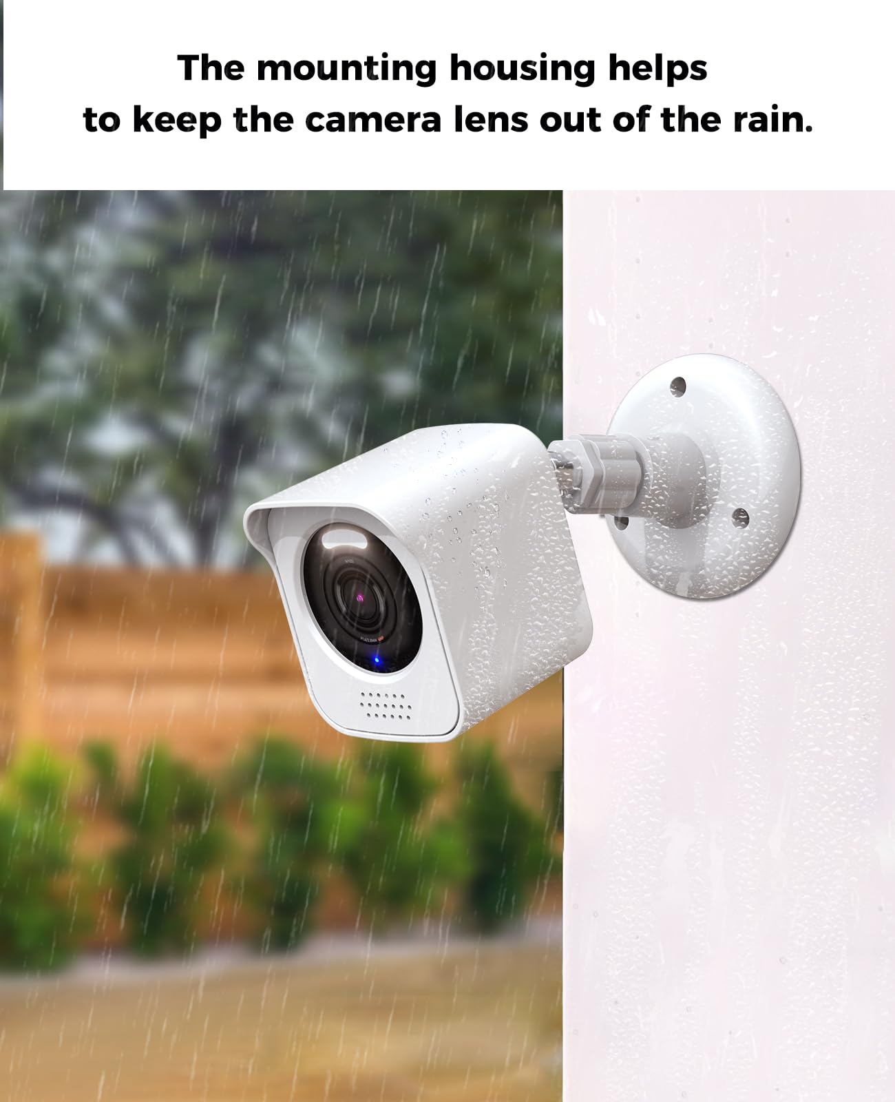 Kmouants All New Wyze Cam V4 Camera Surveillance Mount, Compatible With Wyze Cam V4 Only Weatherproof Protective Housing And 360