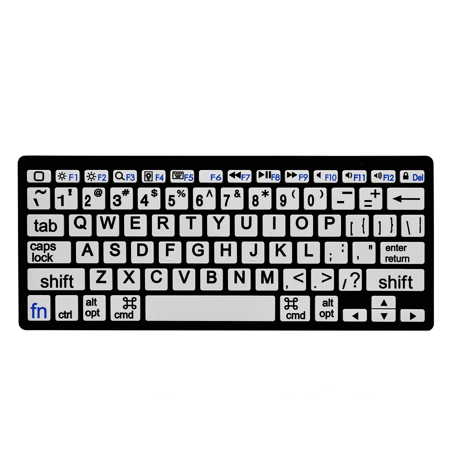 HXMJLarge Print Mini Bluetooth Keyboard Compatible with iPad,iPhone,iPod,MacBook for Seniors and Visually Impaired Low Vision I