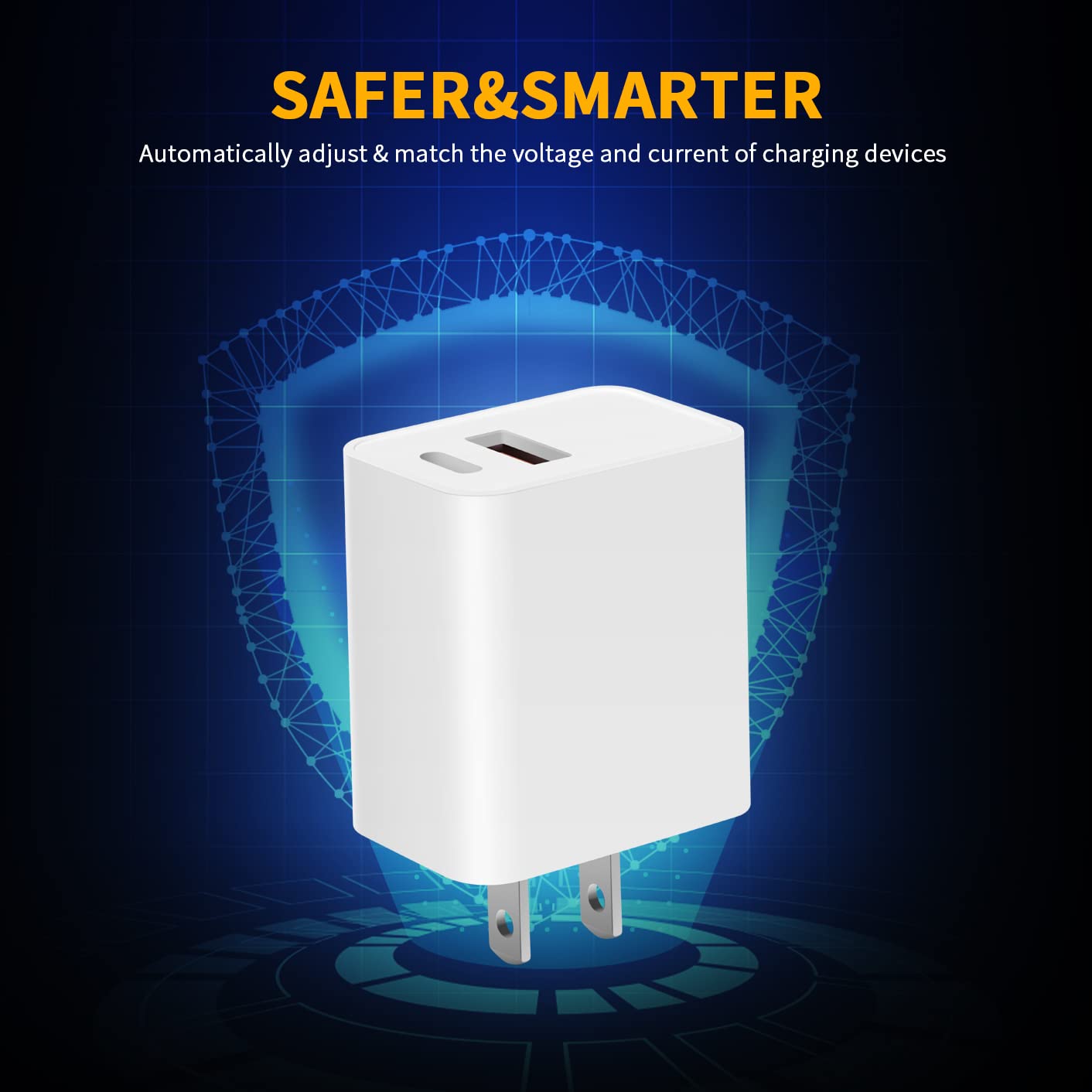 Quinyew Apple Usb C Charger Block, Apple Watch Se Charger, 2023 Upgrade Dual Port Fast Charging Block Cube Box Brick Plug Adapte