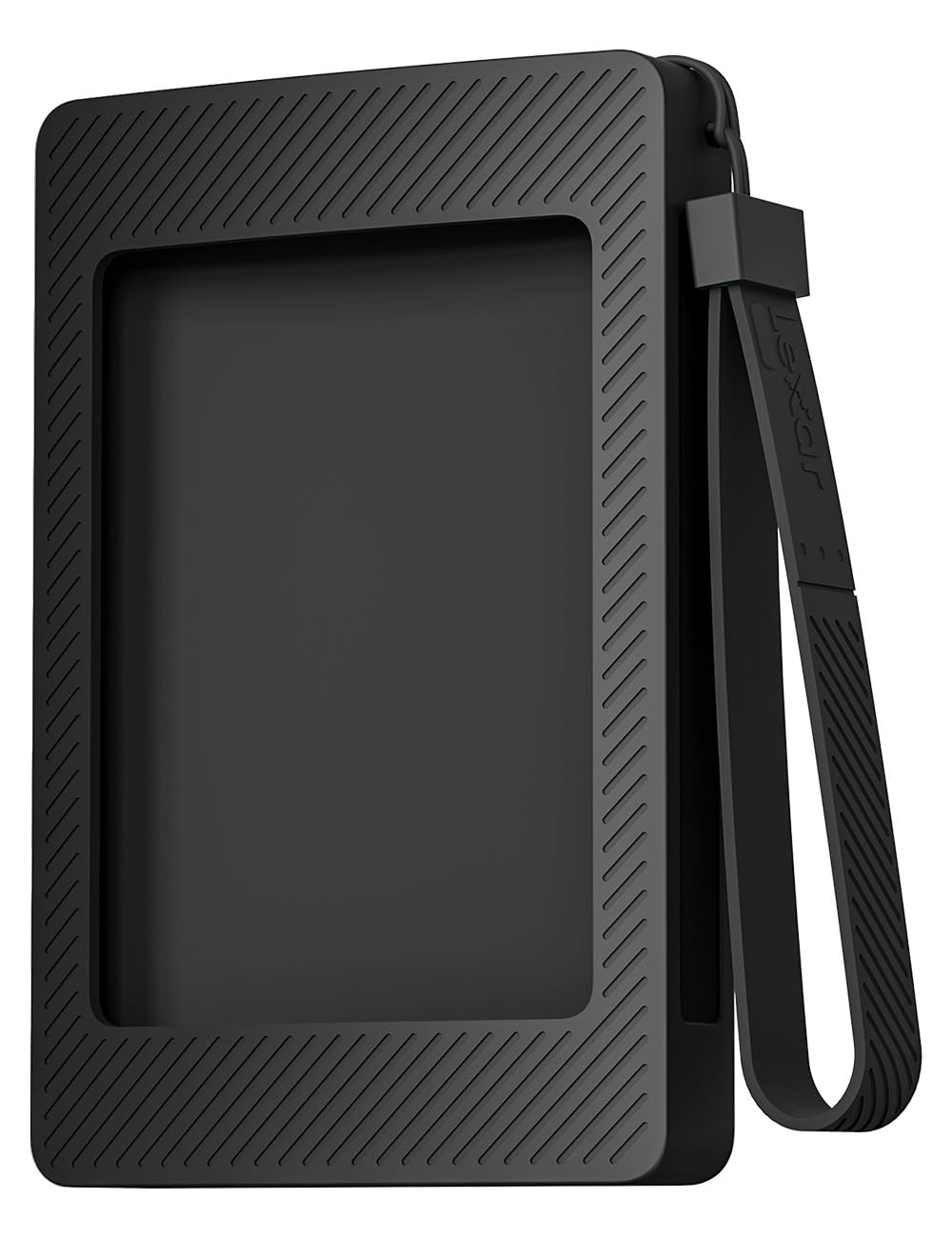 Lexar Magnetic Sleeve For Sl500 Portable Ssd, Magnetic Attachment For Iphone & Mac, Shockproof Rubber Protective Sleeve, Black