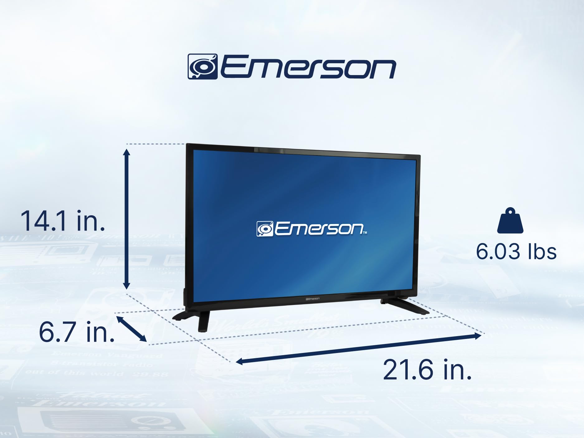Emerson Estd-2400 24 Class Hd Smart Tv With Built-In Dvd Player | 720P Led Display, Wi-Fi Streaming, Hdmi, Usb & Rca Inputs | Sp