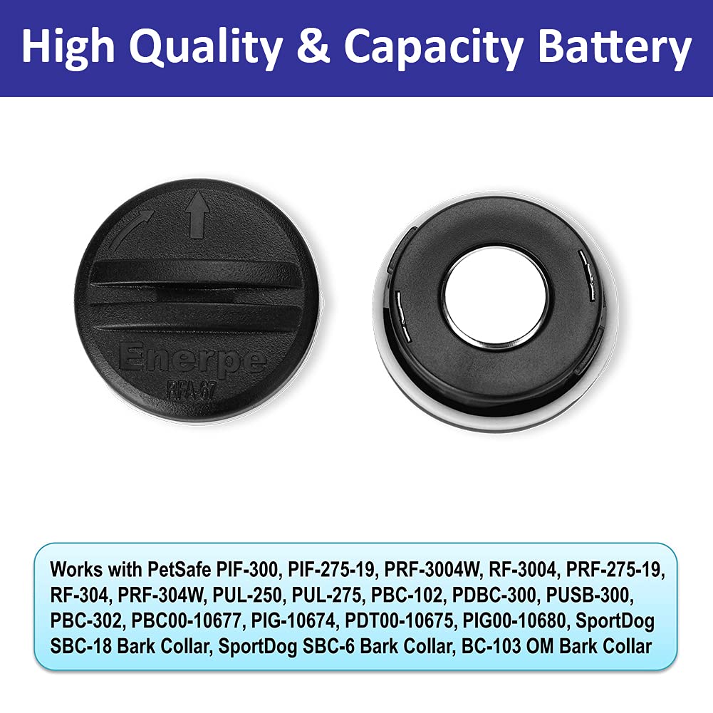 Enerpe Rfa-67 Rfa-67D-11 6V Replacement Battery Long-Lasting & High Capacity Compatible With Pet Safe Electronic Collars Pack Of