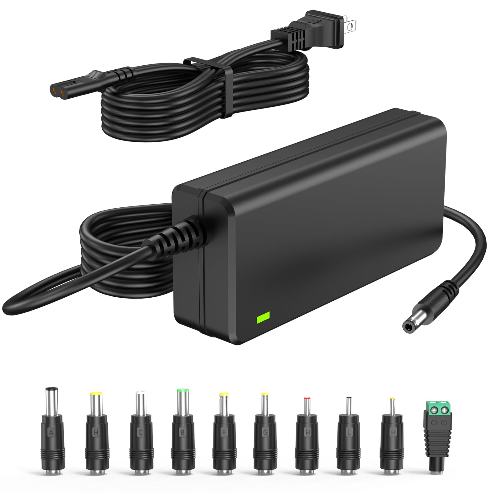 42V 1.7A 1.5A 1A 0.5A Charger DC in Adapter with 10 Interchangeable Jacks