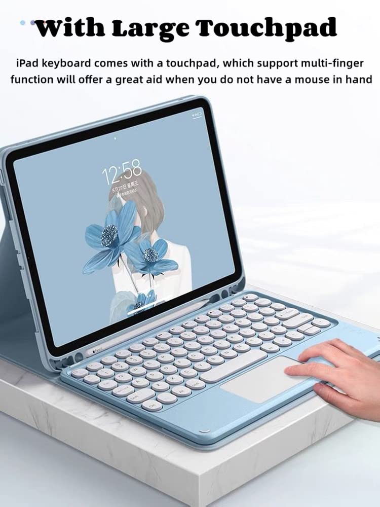 Anmengxinling Keyboard Case For Ipad Air 13 Inch (M3 2025/M2 2024)/Ipad Pro 12.9 6Th/5Th/4Th Generation,Touchpad Detachable Keyb
