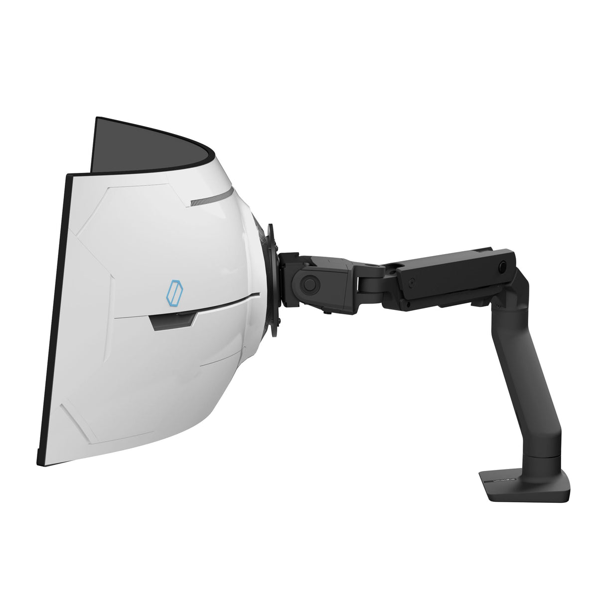 Ergotron   Hx Vhd Premium Heavy Duty Gaming Monitor Arm, Single Monitor Desk Mount   For 1000R Curved Ultrawide Monitors Up To 5