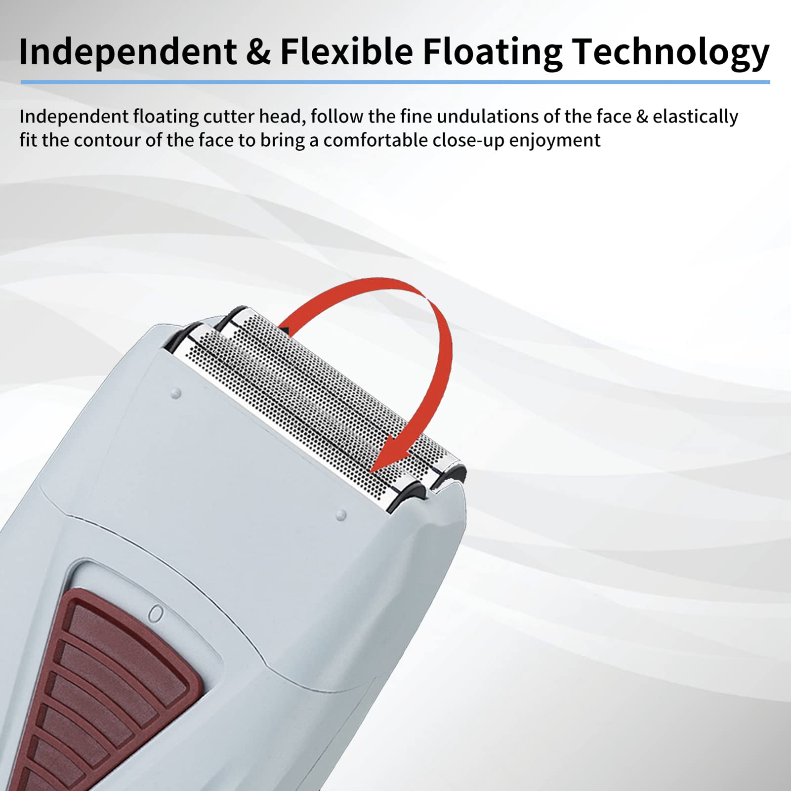 Electric Foil Shavers, Cordless Metal Double Foil Shaver Multifunctional 2 In 1 Foil Trimmer Shaving Machine Clippers For Hair C