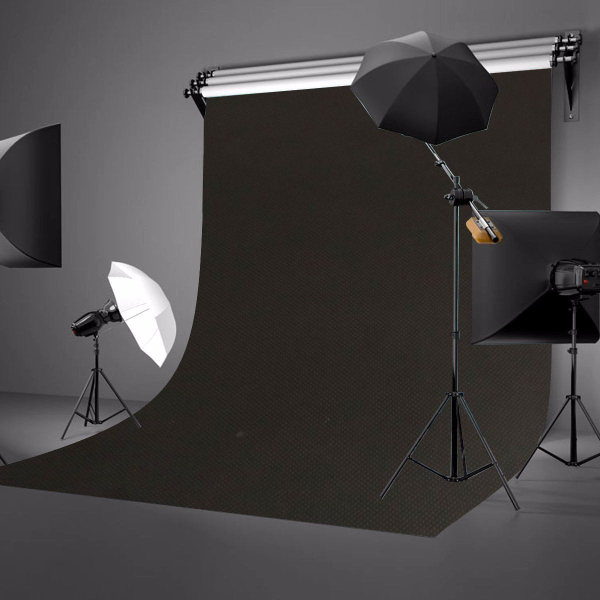 Lylycty County Background 5X7Ft Non Woven Fabric Solid Color Black Screen Photo Backdrop Studio Photography Props Ly062