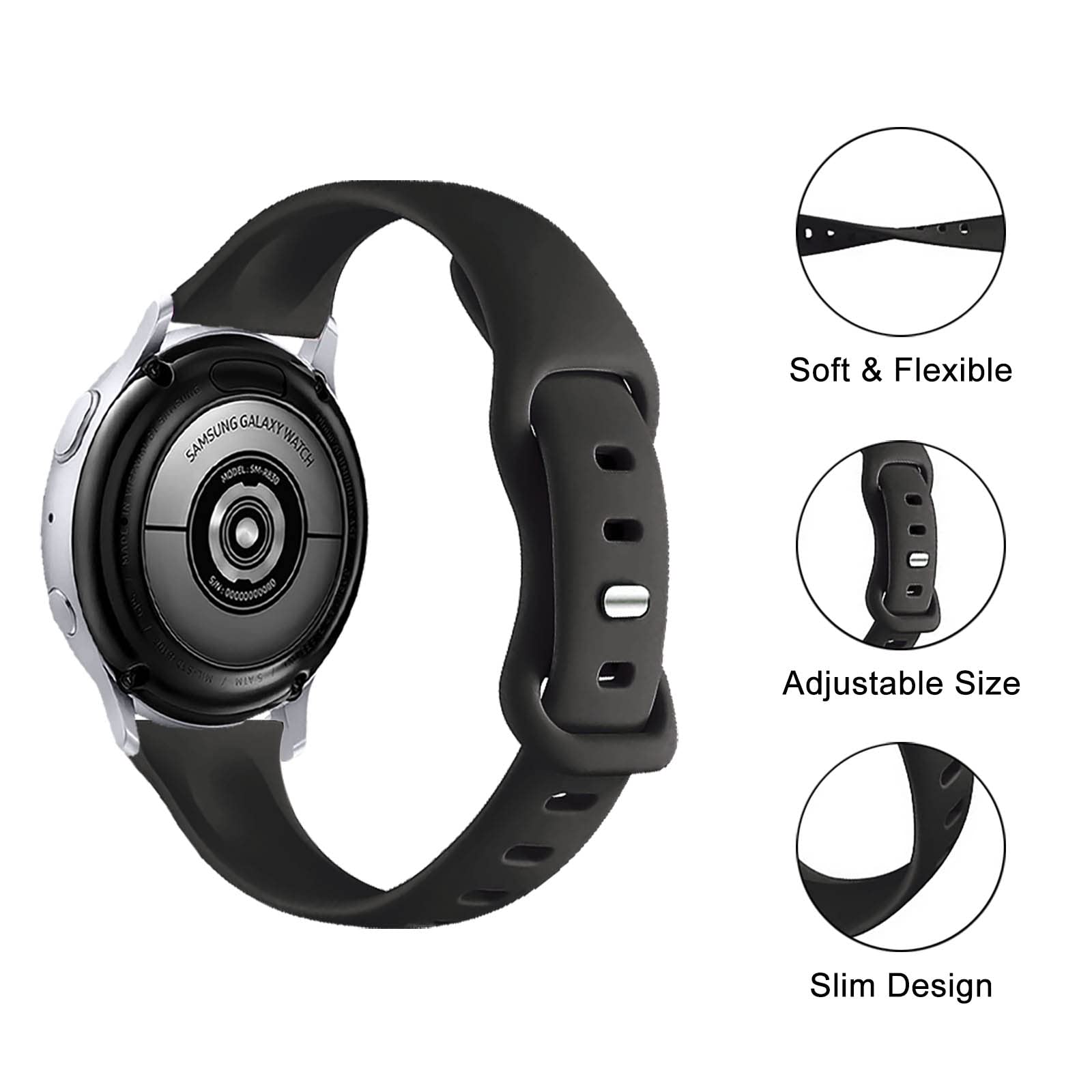 5 Pack Slim Bands Compatible With Samsung Galaxy Watch 4/Galaxy Watch 5/Galaxy Watch 6 Band 40Mm 44Mm, Galaxy Watch 5 Pro/Watch