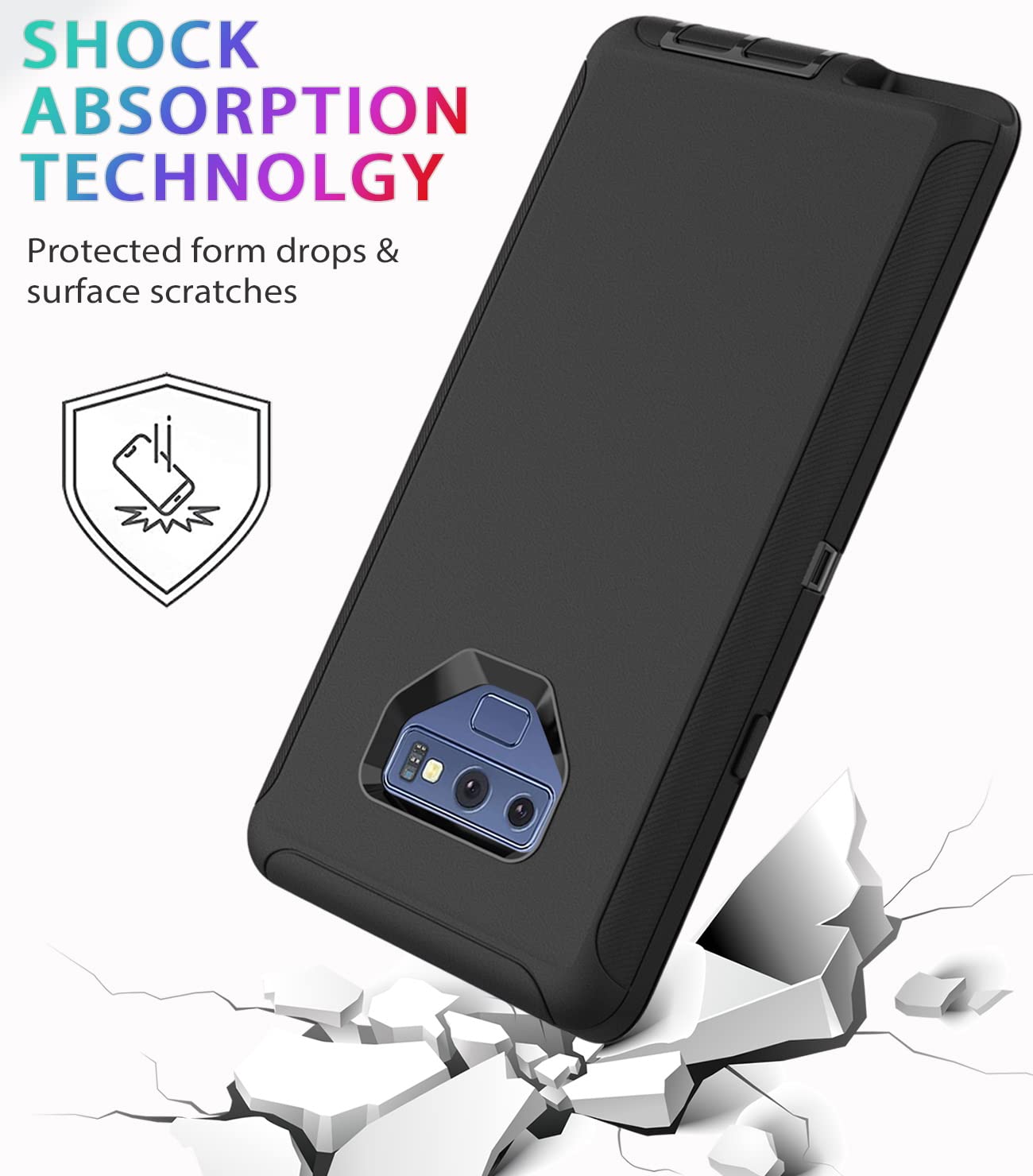 Guirble For Samsung Galaxy Note 9 Case,Dropproof Shockproof Galaxy Note 9 Case,Heavy Duty Protective For Samsung Note 9 Case,Not