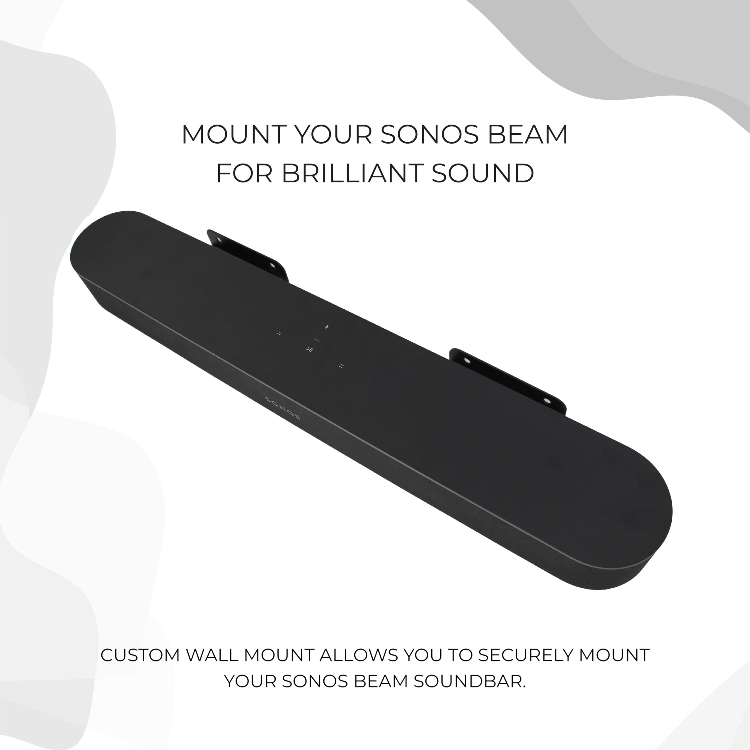 Humancentric Soundbar Wall Mount For Sonos Beam Speaker   Black