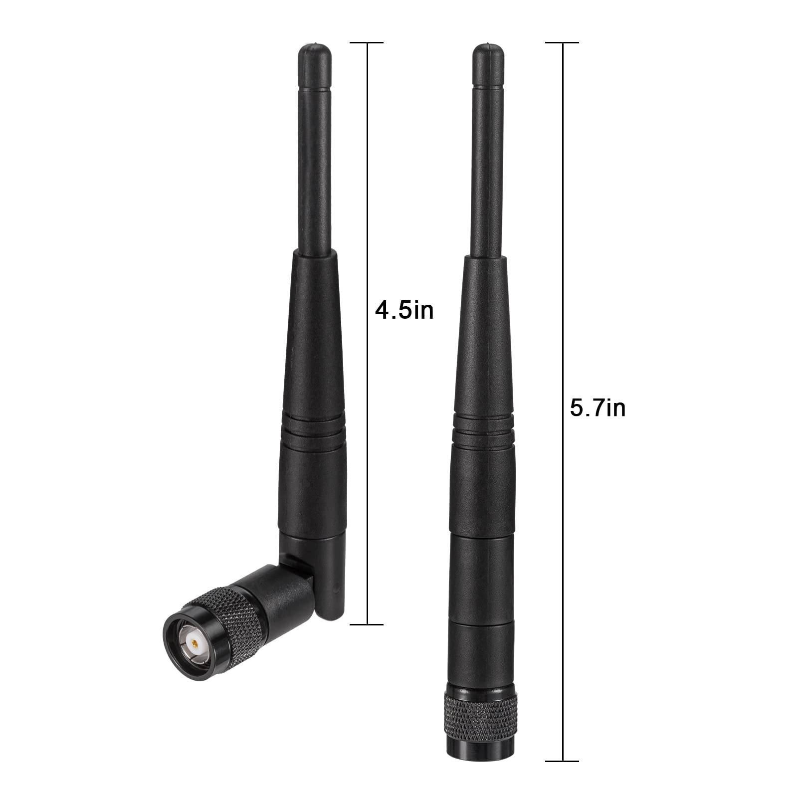 Eightwood 5Dbi 2.4Ghz Wifi Antenna Rp-Tnc Male Antennas (2-Pack) Compatible With Trimble Robotic Total Stations, Wireless Router