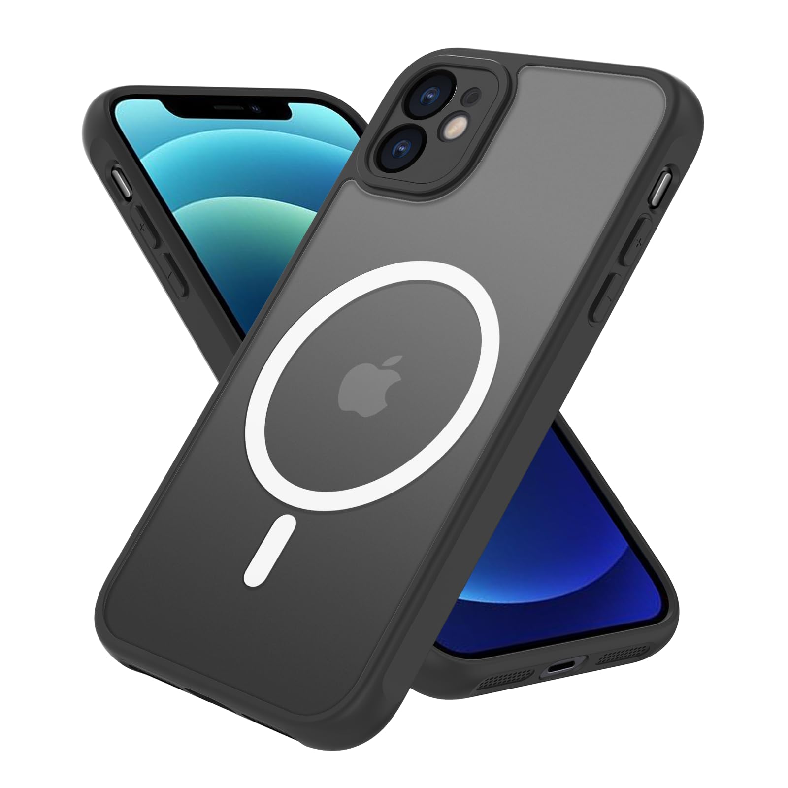 Pinlisheng Magnetic For Iphone 12 Case,Compatible With Magsafe,Military Grade Drop Tested, Shockproof Matte Finish Translucent H