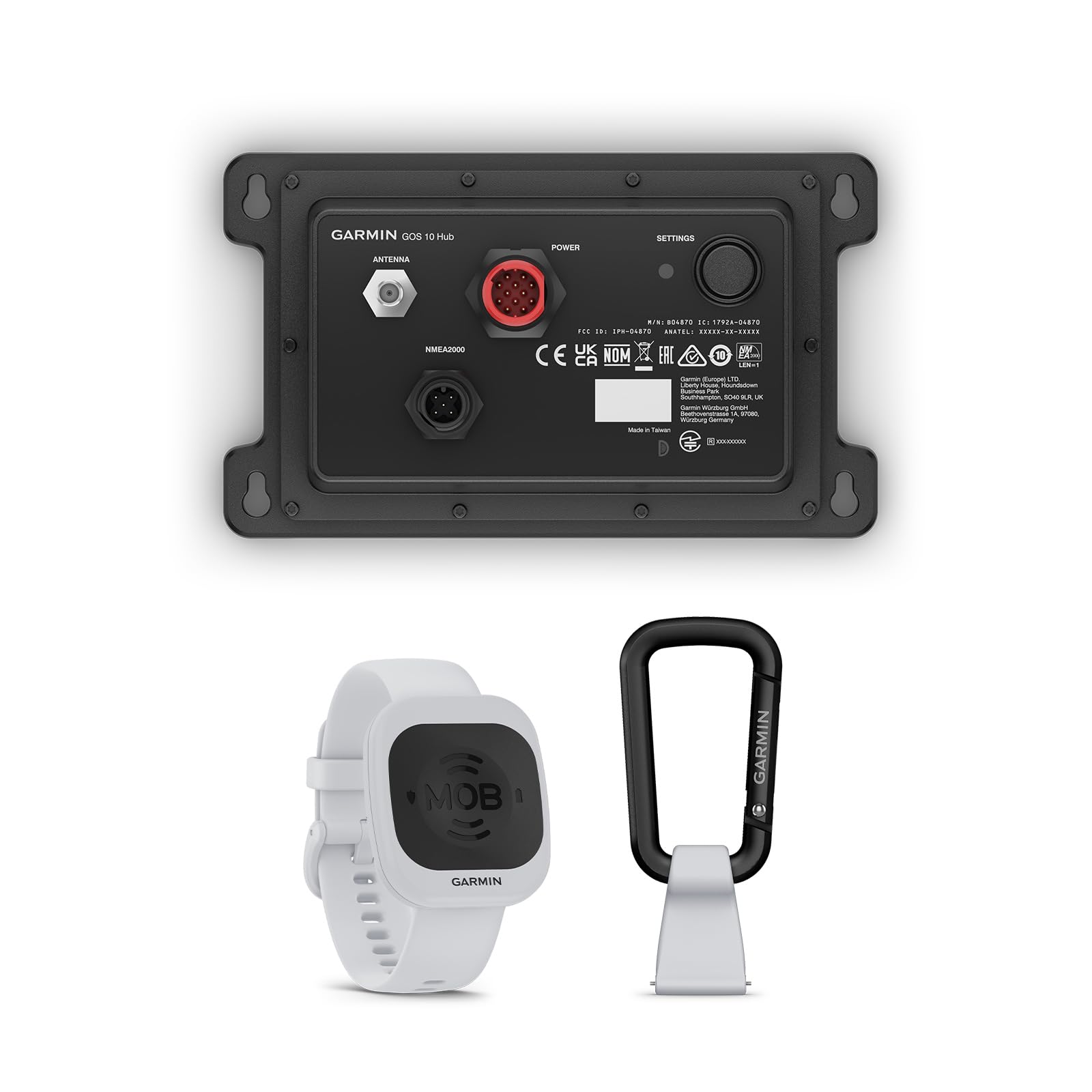 Garmin OnBoard Mob Tag, Wireless, Part of a Wireless Mob System, Captain or Passenger Designation, Black