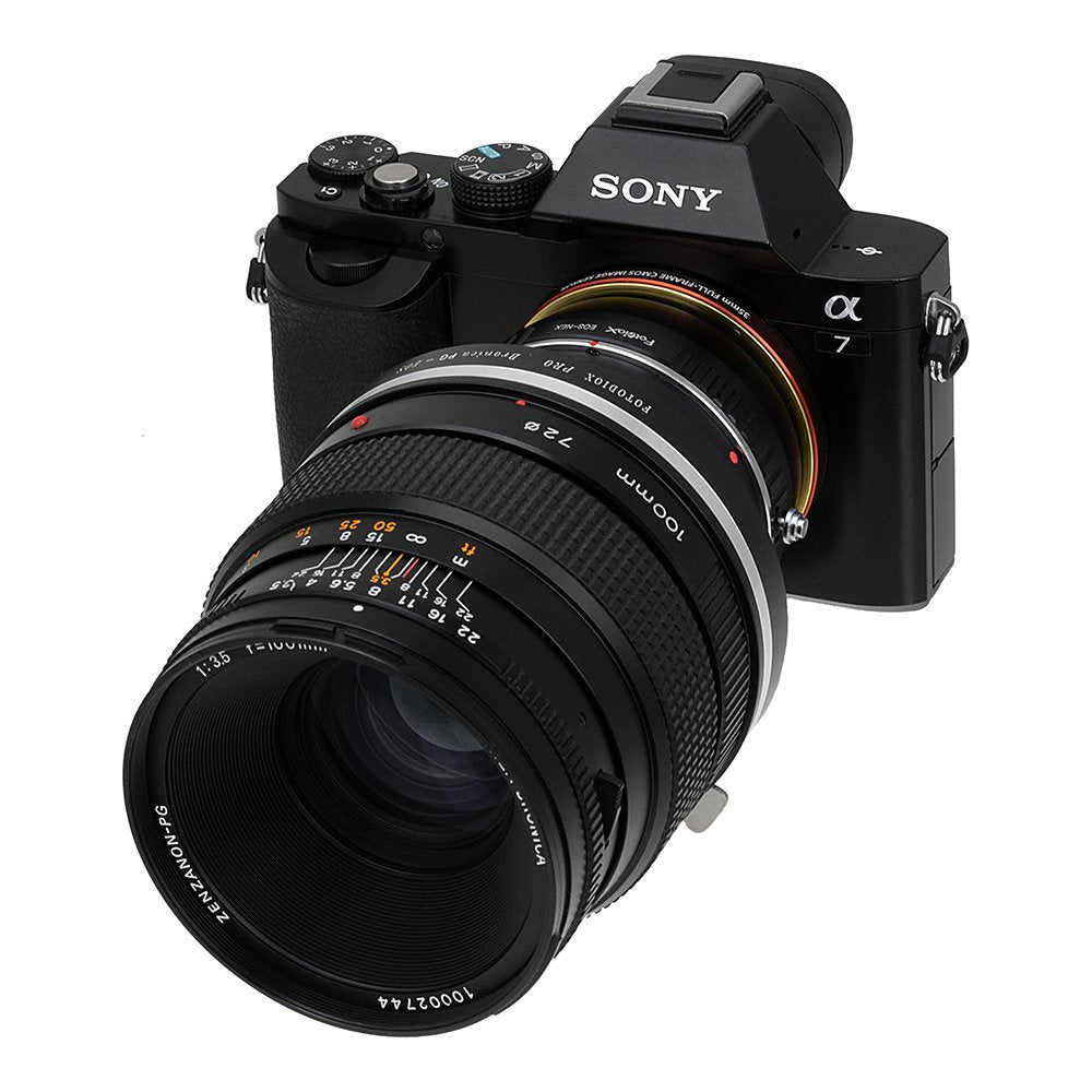Fotodiox Pro Lens Mount Adapters, Bronica Gs-1 (Pg) Mount Lenses To To Sony E-Mount Mirrorless Camera Adapter - For Sony Alpha E