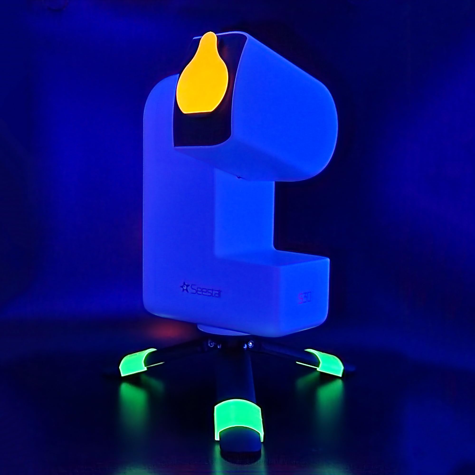 Seestar S30 Dew Shield Premium Glow Accessory Kit, Dew Shield, Dust Cap, Glow In The Dark Feet, Bahtinov Focus Mask, Diffraction